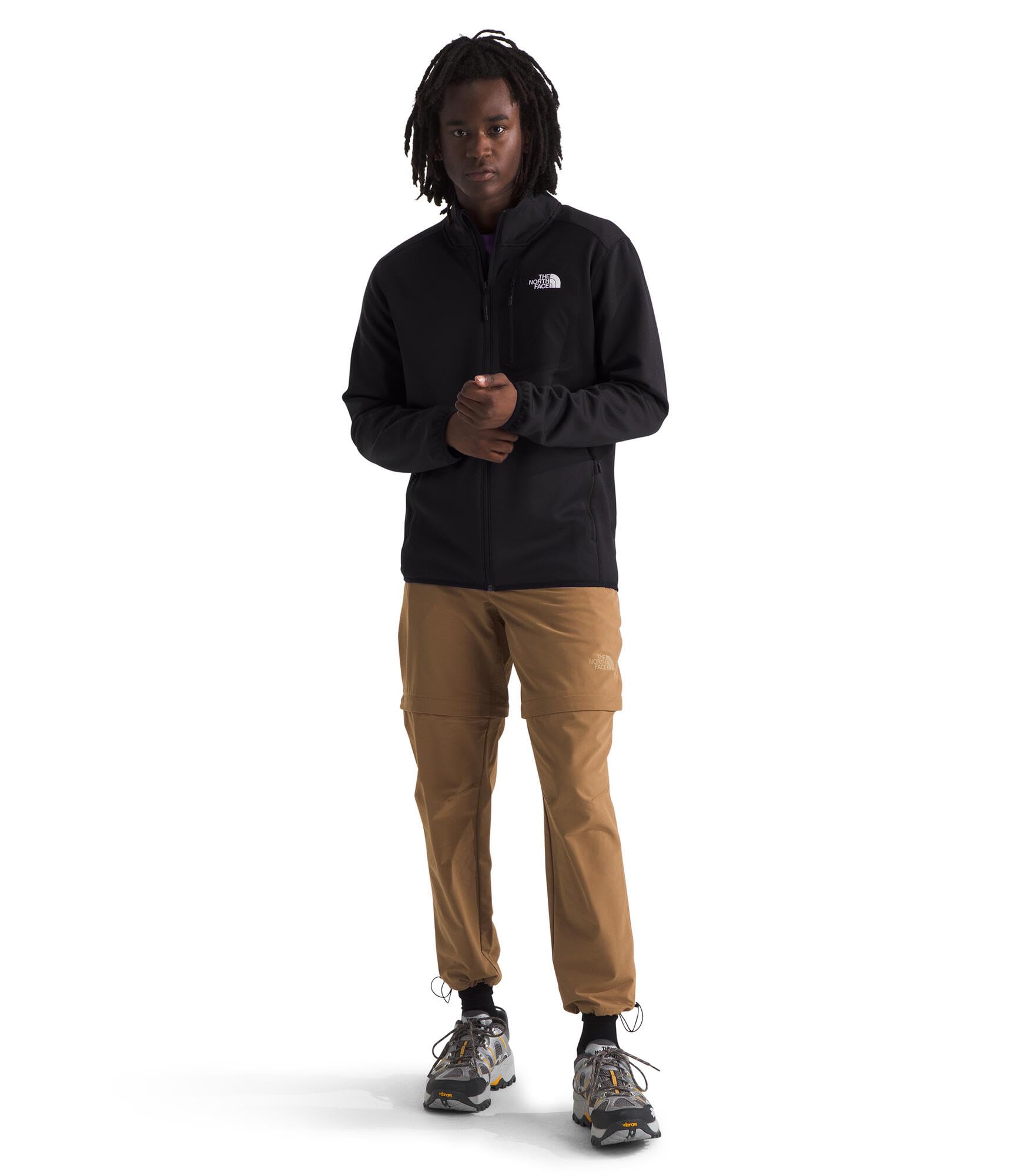 The North Face Men's Crest Full Zip Hoodie - Lightweight Fleece Jacket for Hiking, Camping & Outdoor Activities