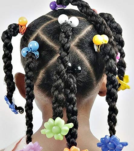 48 Pcs Girls Hair Accessories Set - Assorted Elastic Ponytail Holders, Hair Ties & Clips for Kids | Perfect for School, Parties & Daily Styling