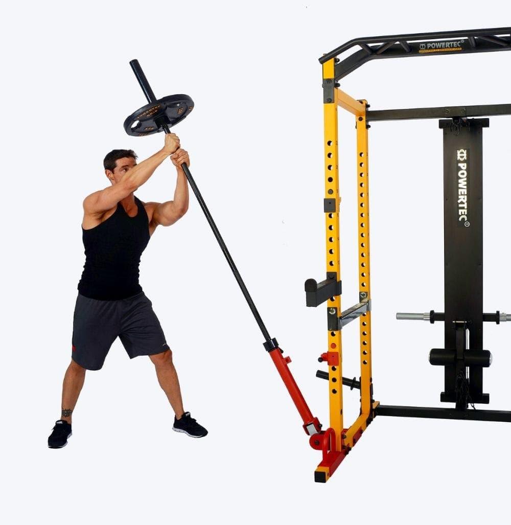Powertec Power Rack Barbell Landmine Attachment - Heavy Duty Gym Equipment for Strength Training & Home Workouts - Perfect for Squats, Deadlifts & Functional Fitness Exercises