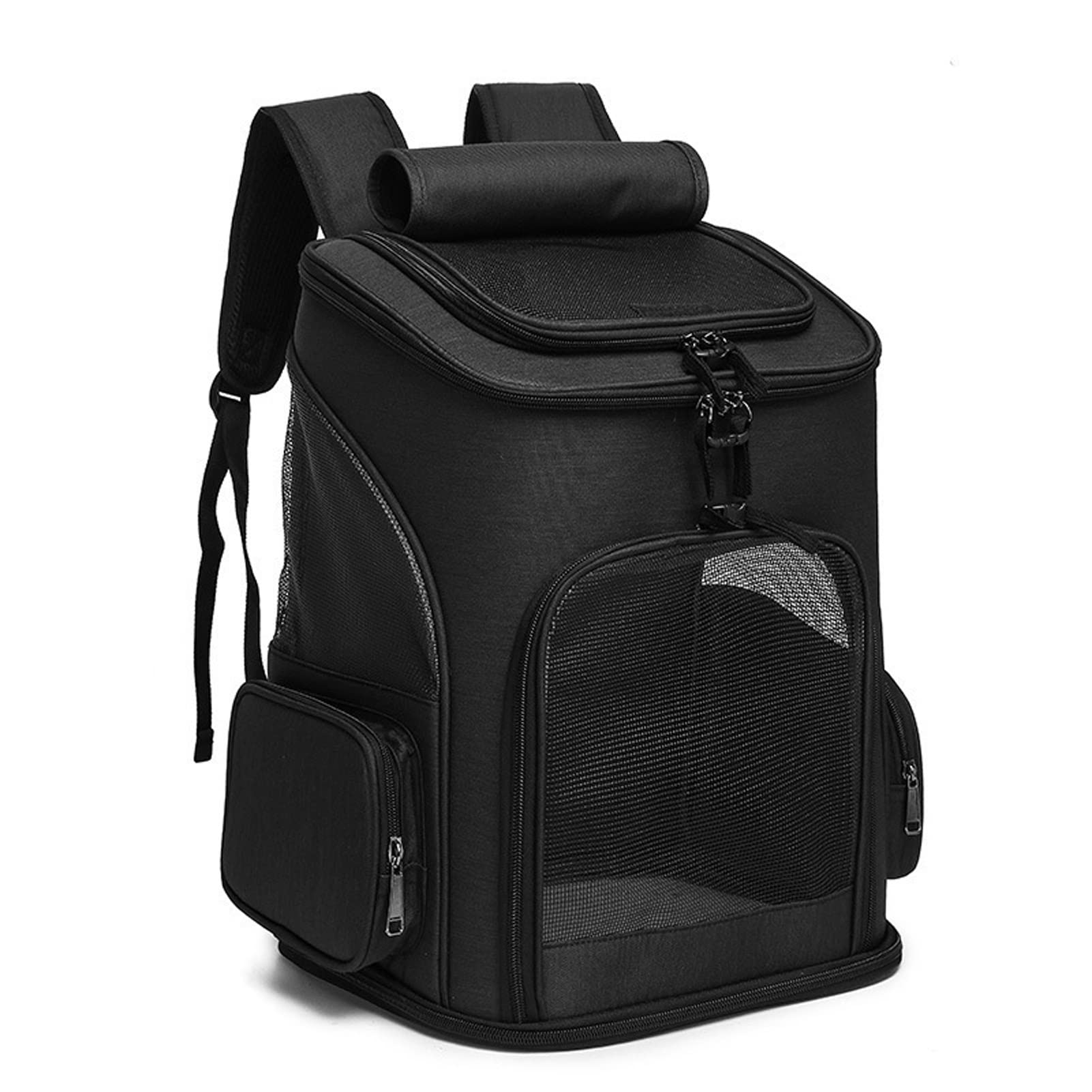 HYCYYFC Pet Carrier Backpack - Comfortable & Breathable Travel Backpack for Small Dogs & Cats - Adjustable Safety Leash for Hiking, Airplane & Outdoor Adventures