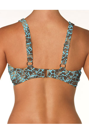 Tiger Reef 57 Underwire Twist Over The Shoulder Bikini Top - Sexy Swimwear for Women, Adjustable Straps & Comfortable Support - Perfect for Beach Vacations, Pool Parties & Summer Getaways