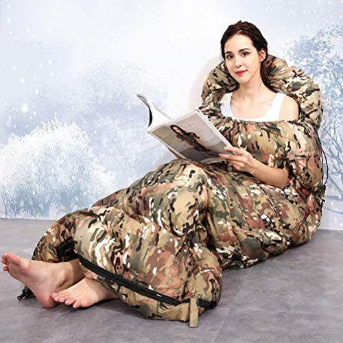 3 Season Lightweight Goose Down Sleeping Bag for Adults - Envelope Style for Camping, Hiking & Outdoor Adventures - Perfect for Backpacking, Travel & Cold Weather Camping Trips