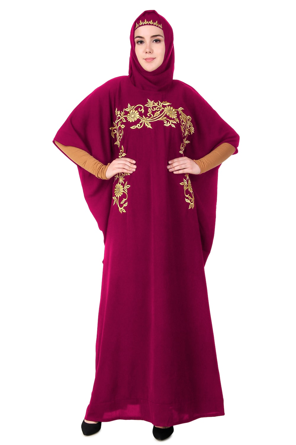 Luxury Hand Embroidered Dubai Kaftan Dress - Elegant Designer Abaya for Women | Perfect for Weddings, Parties & Special Occasions