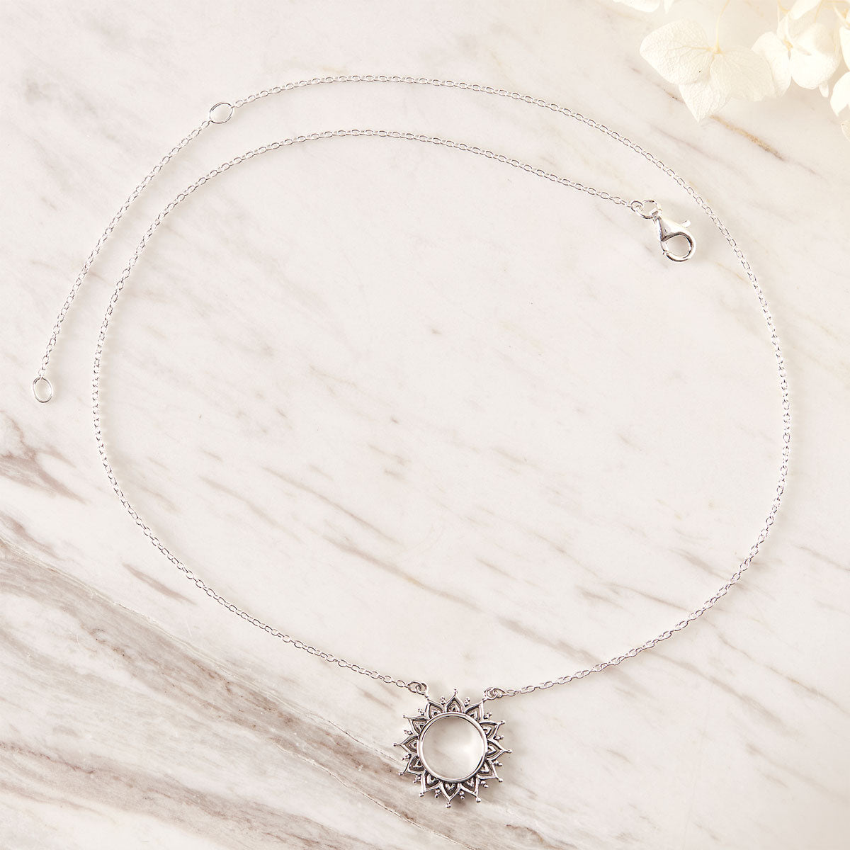 Open Soul Necklace - Elegant Silver Pendant for Women, Spiritual Jewelry Gift for Her - Perfect for Meditation, Yoga & Everyday Wear