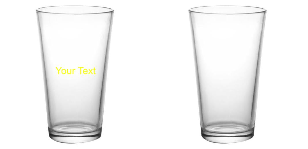 16 oz. Custom Pint Glass - Mixing Glass for Cocktails, Barware, and Home Brewing - Perfect for Bartenders, Home Bars, and Beer Enthusiasts