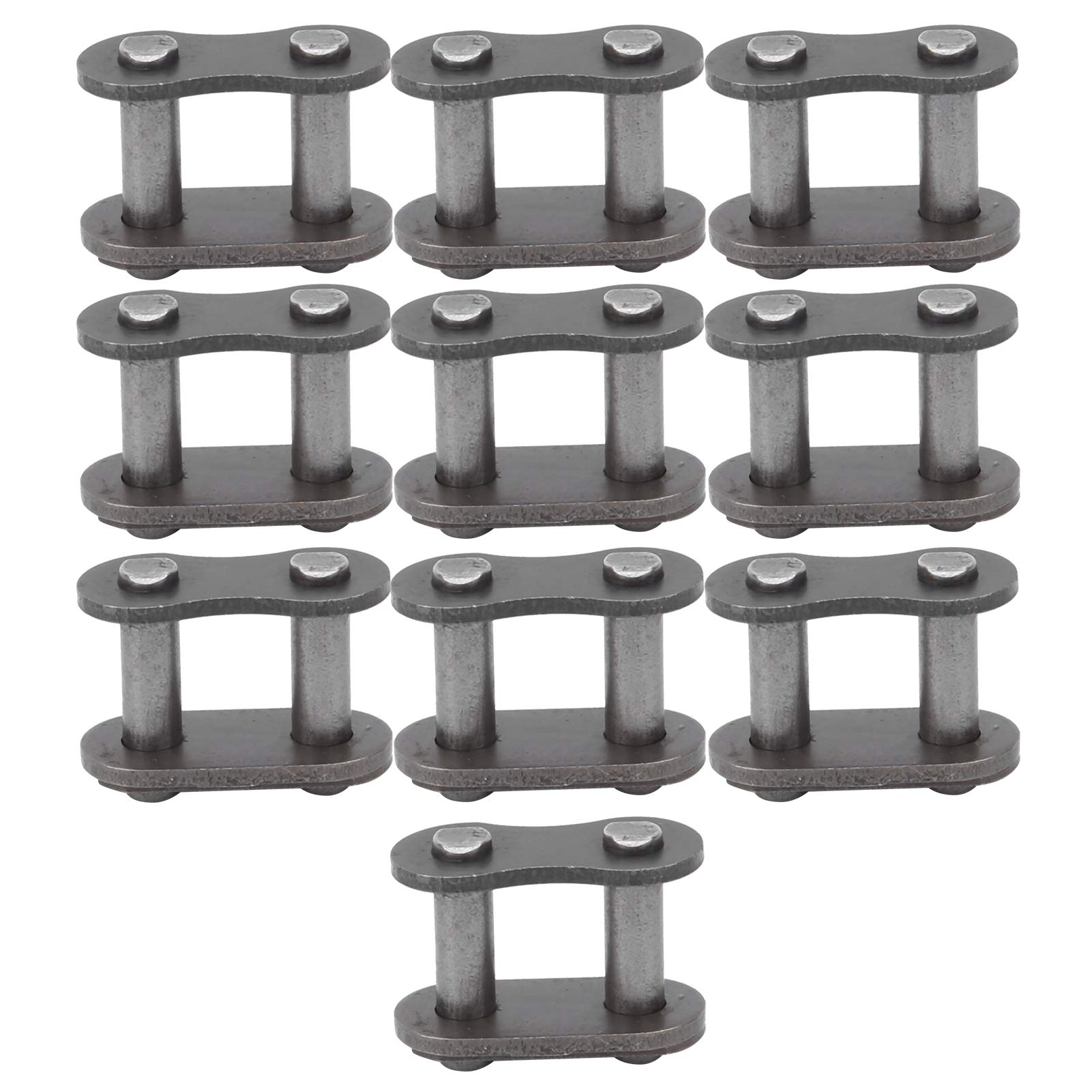 10Pcs 428 Chain Master Link Connector - Heavy Duty Steel Motorcycle Chain Link Kit for Repair & Maintenance - Perfect for Dirt Bikes, ATVs, and Cruisers