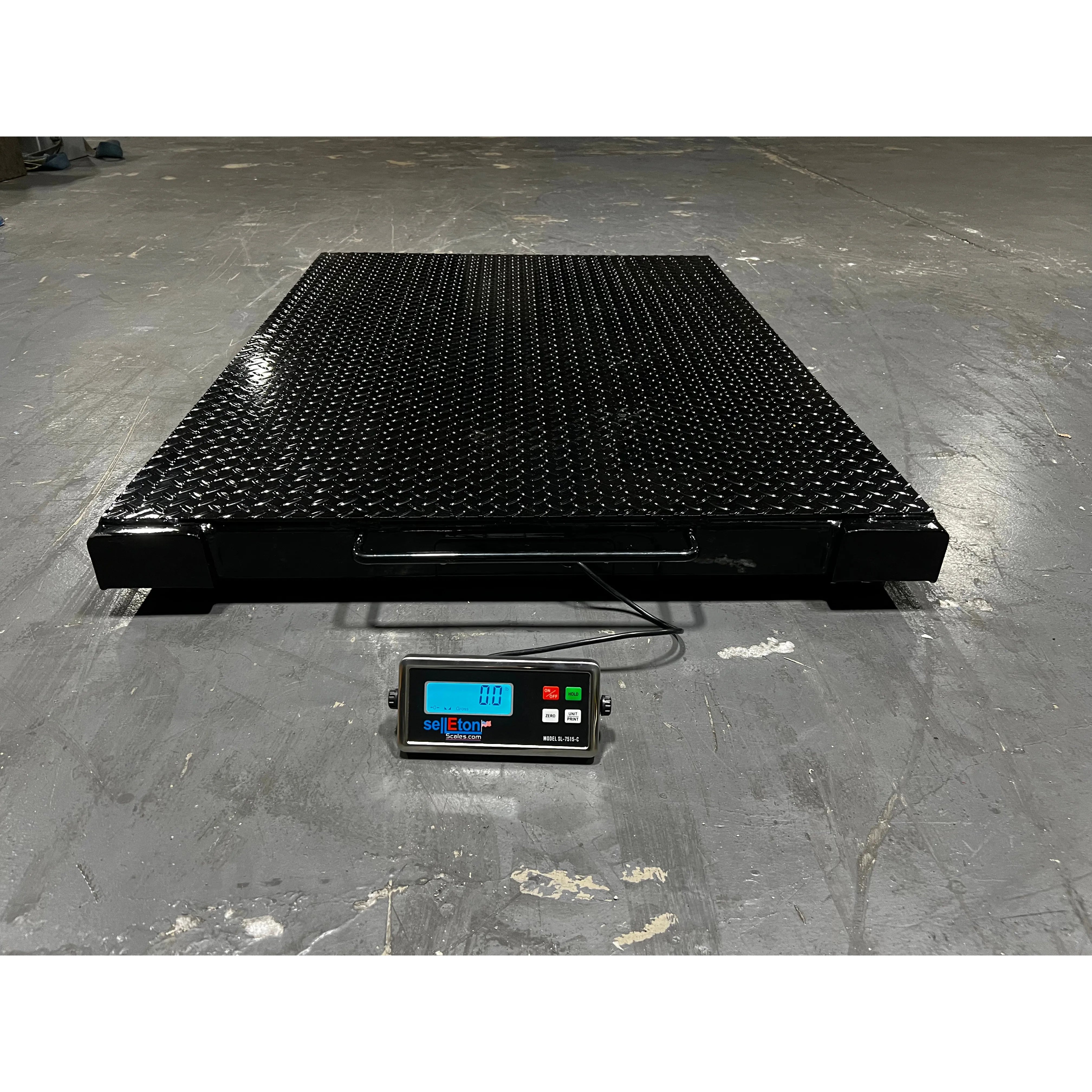 3000 lb Heavy Duty Portable Platform Scale - SL 933 UP 3k Digital Pallet Scale for Warehouse, Shipping & Industrial Use | Accurate Weighing Solution for Logistics, Manufacturing & Storage Facilities