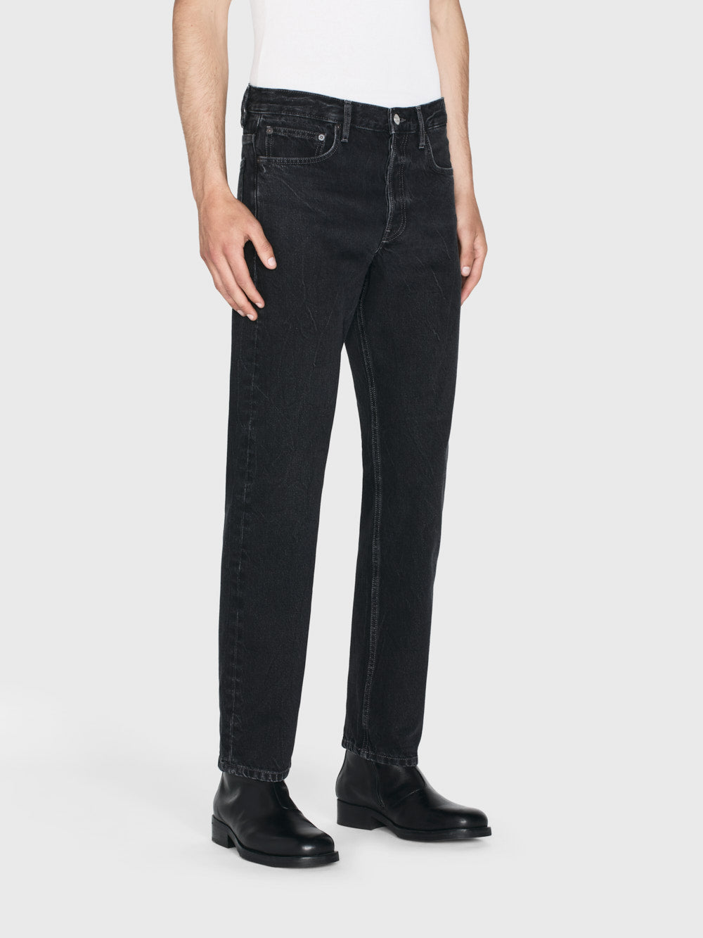 Straight Fit Jeans for Men - Classic Meteorite Wash Denim Pants | Casual & Everyday Wear | Perfect for Work, Outings & Date Nights