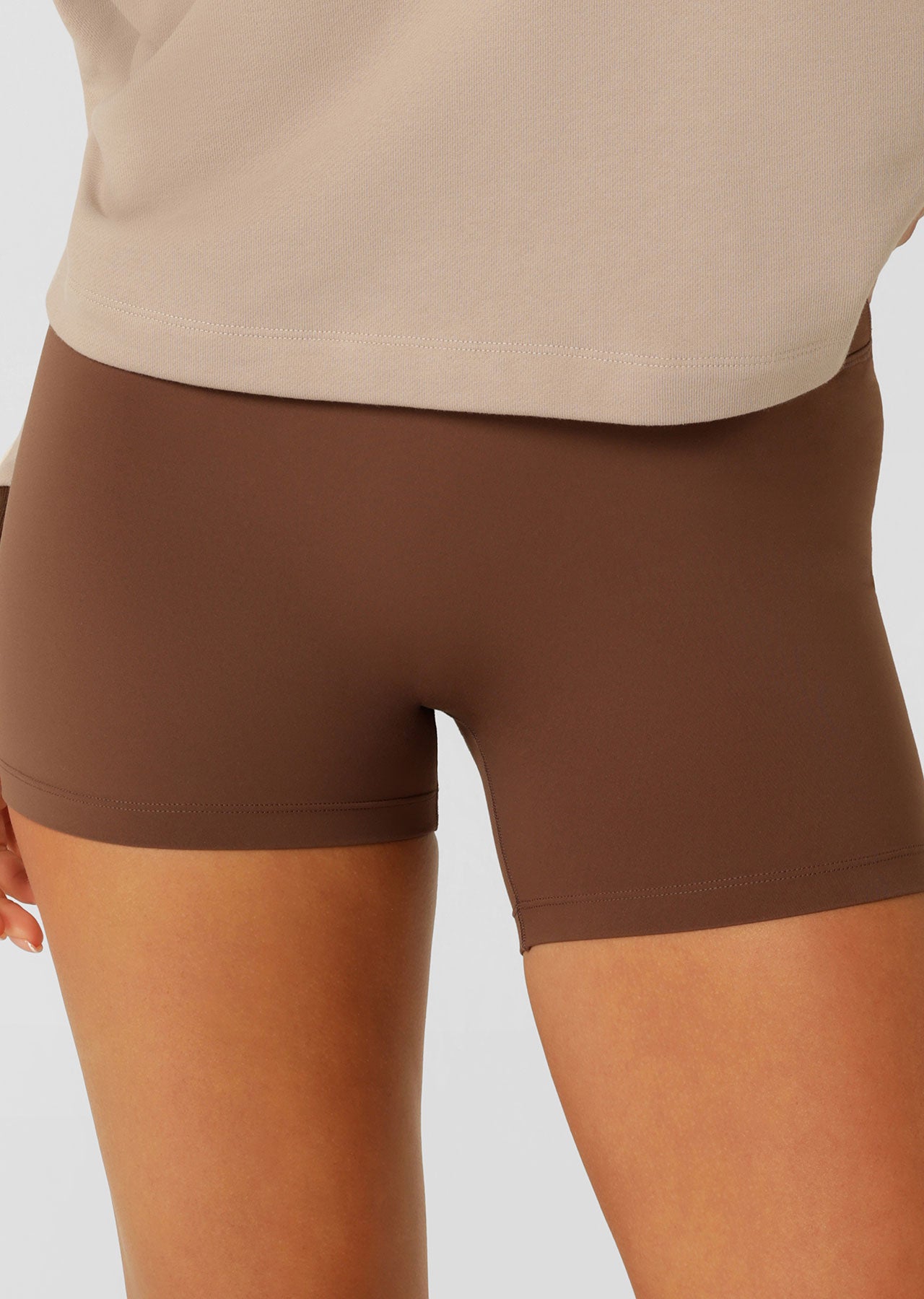 High Waist Tone On Tone Sports Bike Shorts for Women - Breathable & Quick-Dry Cycling Shorts - Perfect for Gym, Running, Yoga & Outdoor Activities