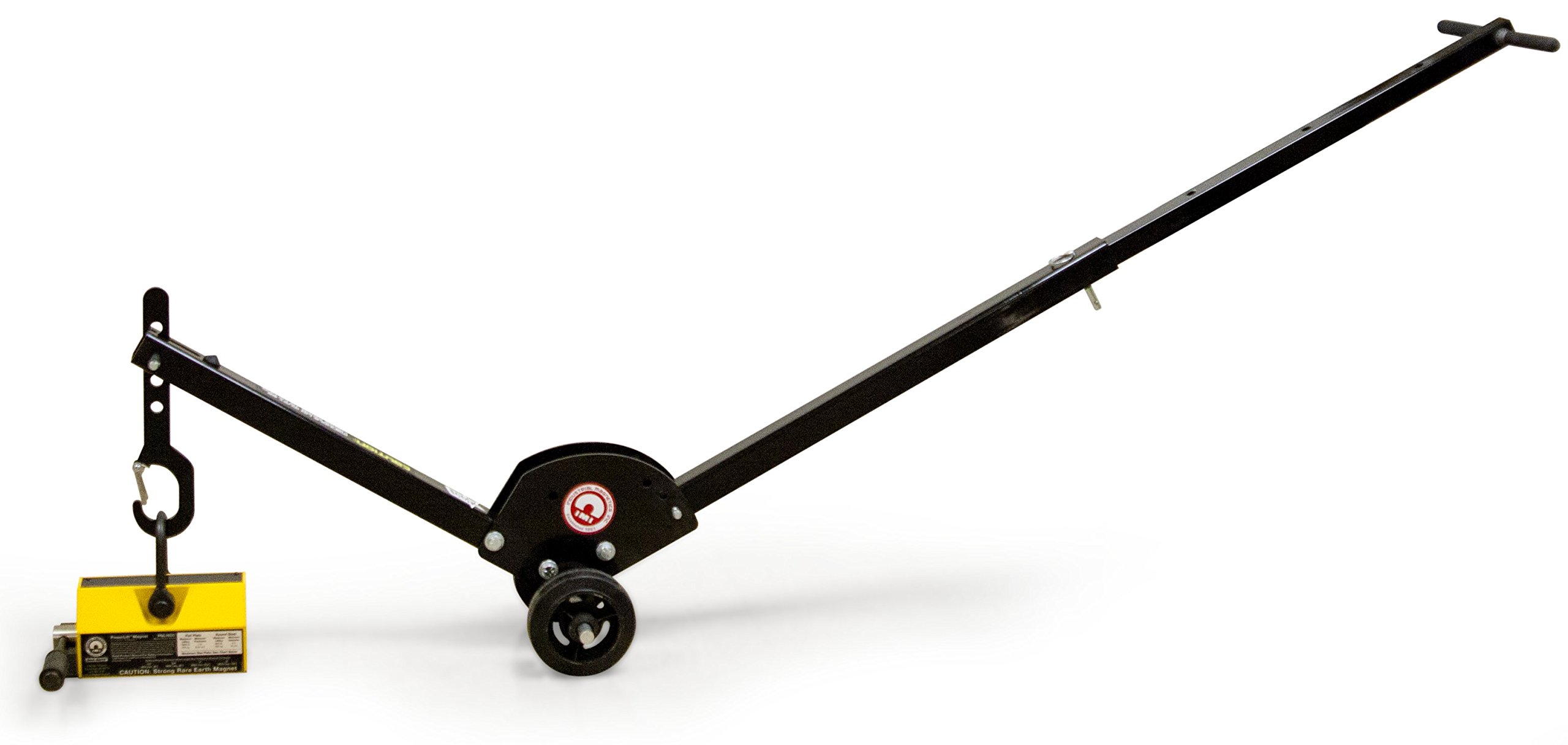 MAG-MATE MCL2W06PNL1600 Heavy Duty Manhole Cover Lift Dolly with Strong Magnet - Steel Frame & 6