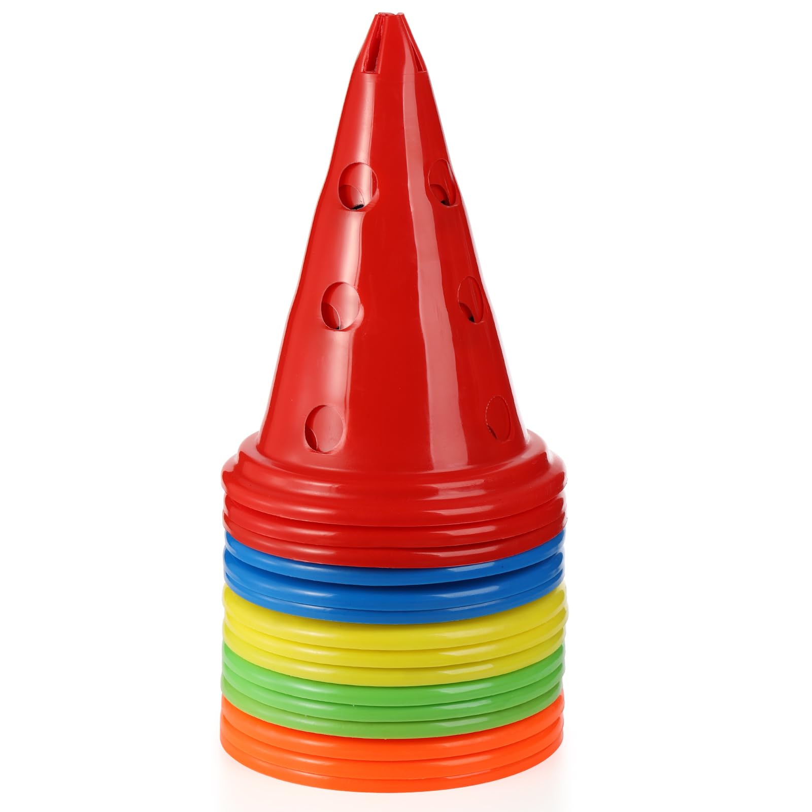 **Suwimut 15 Pack 12-Inch Plastic Traffic Cones - Bright Orange Safety Cones for Agility Training, Soccer, Basketball Drills, Outdoor Sports & Festive Events - Perfect for Kids, Coaches & Team Activities**