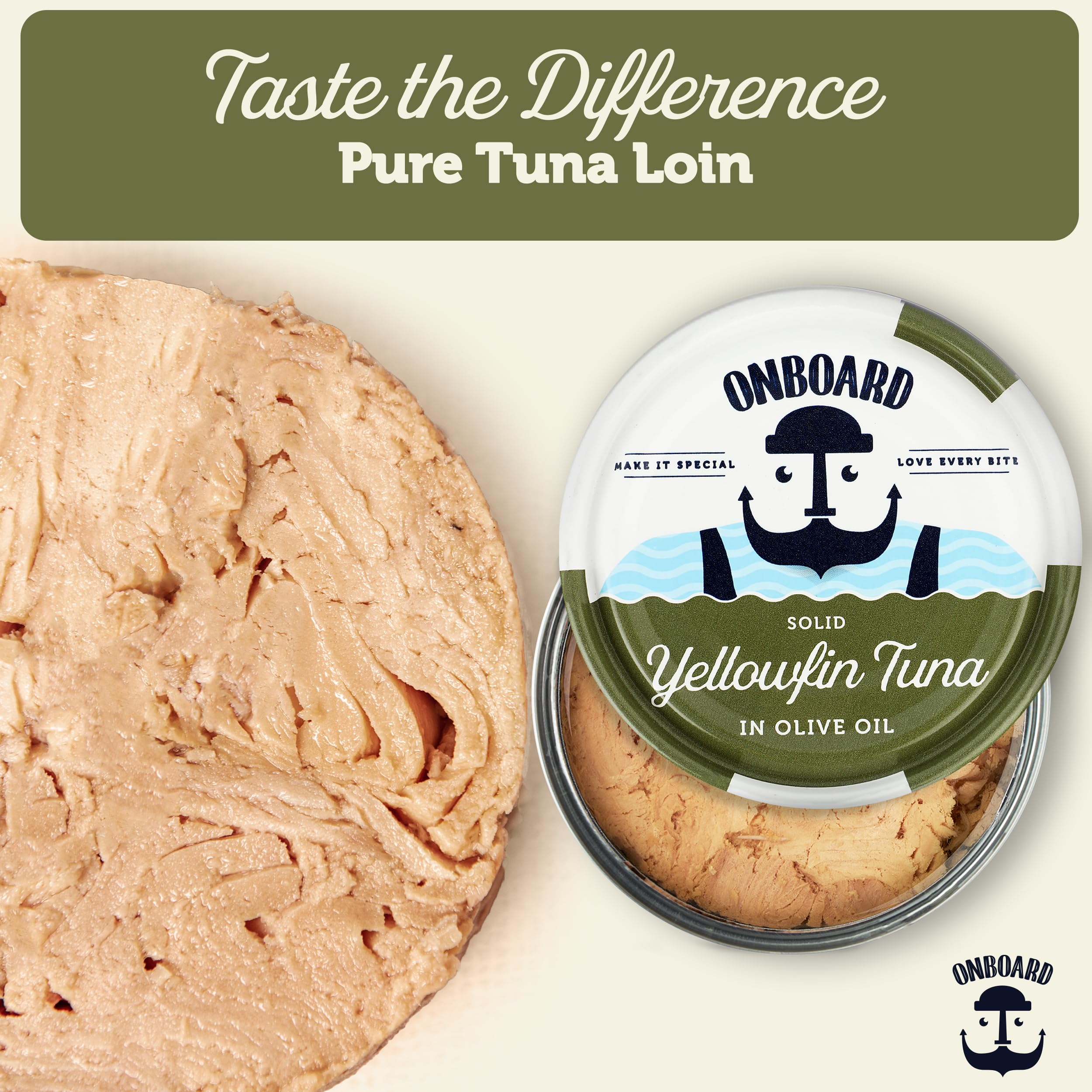 Premium Wild-Caught Yellowfin Tuna in Olive Oil - 12 Pack (5 Oz Cans) | Sustainably Sourced, Non-GMO, Gluten Free | High Protein (24g) Canned Tuna for Salads, Sandwiches, Pasta & Healthy Recipes | Keto & Paleo Friendly