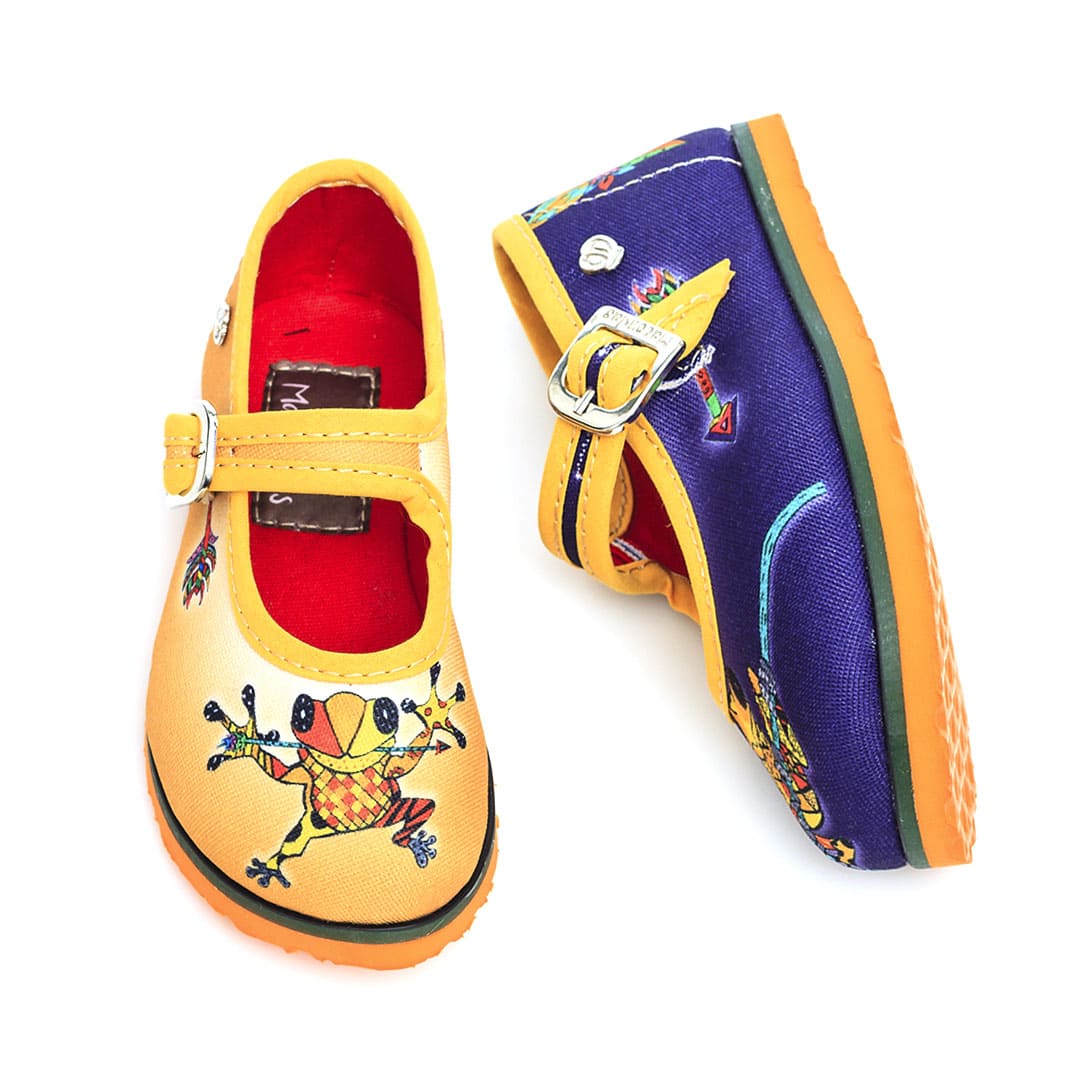 Maconditas® Rana Darto Girls Shoes - Cute Frog Design Sneakers for Toddler & Little Girls - Perfect for Playtime, School & Outdoor Activities