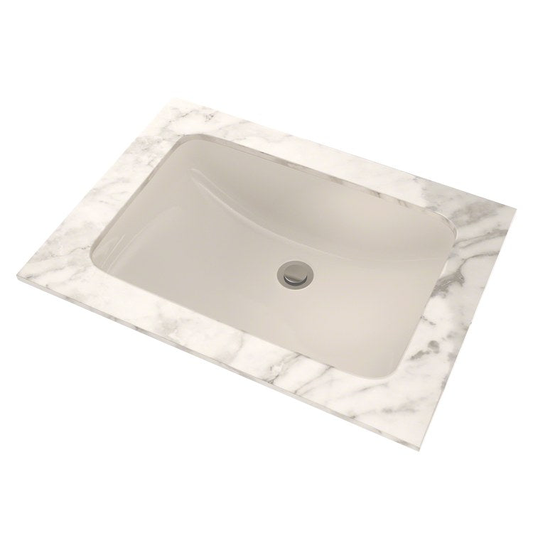 20 7/8 Inch Modern Rectangular Undermount Bathroom Sink - Stainless Steel Drop-in Vanity Sink for Bathroom Remodeling and Home Upgrade