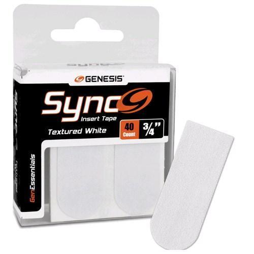 Genesis Sync White 3/4 Inch Insert Bowling Tape - 40 Count Pack - Perfect for Finger Grip Enhancement and Comfort in Bowling Games