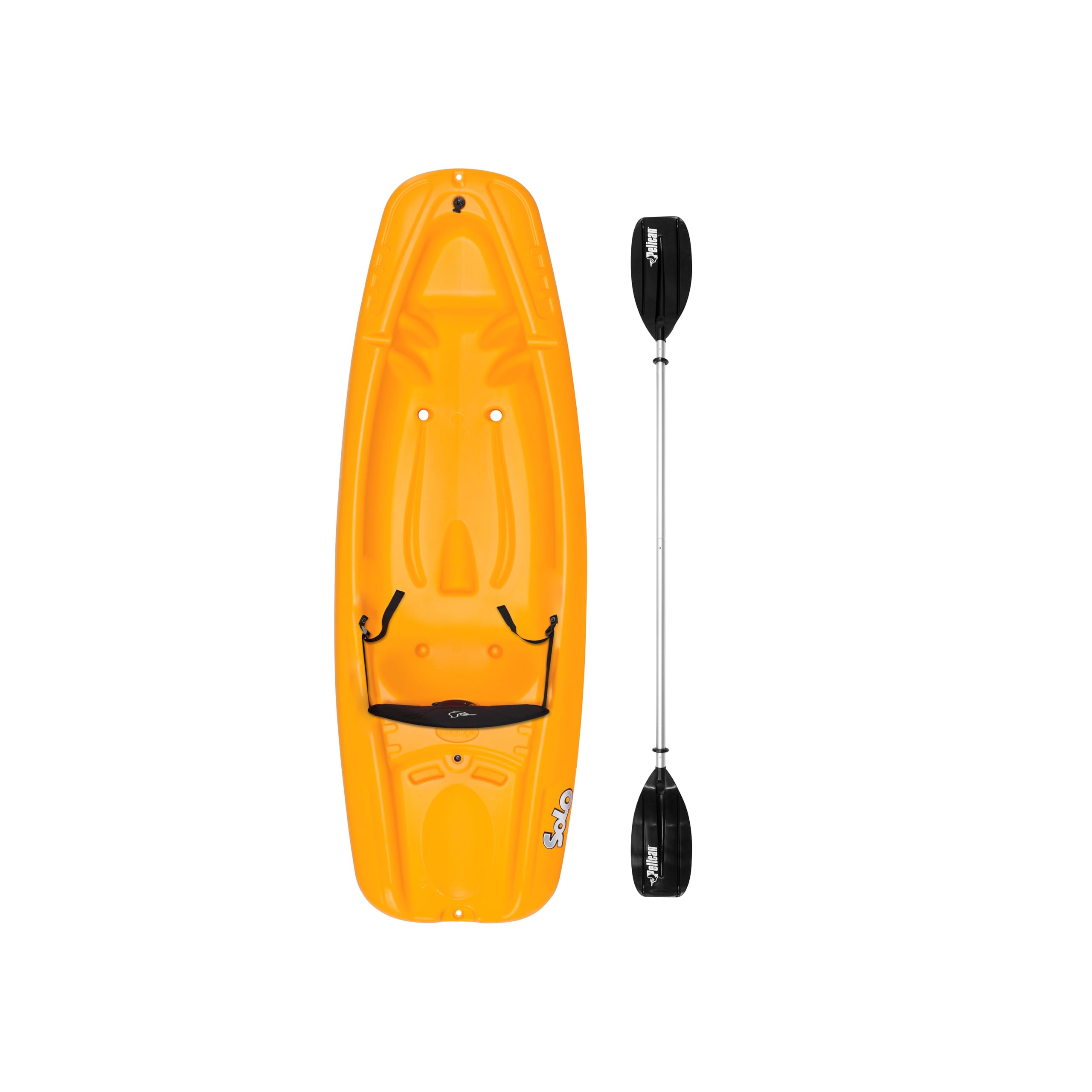 Pelican Solo 6 Feet Sit-on-Top Youth Kayak for Kids | Lightweight & Durable | Includes Paddle & Safety Accessories | Perfect for Lakes, Rivers & Family Outdoor Adventures