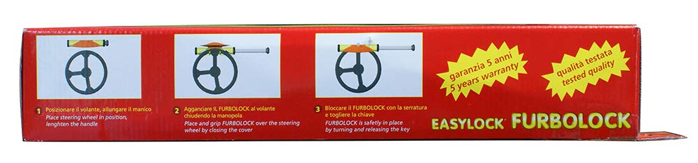 000102966 Blockcar Anti-Theft Car Steering Wheel Lock - Heavy Duty Vehicle Security Device for Theft Prevention | Ideal for Parking, Travel & Nighttime Protection