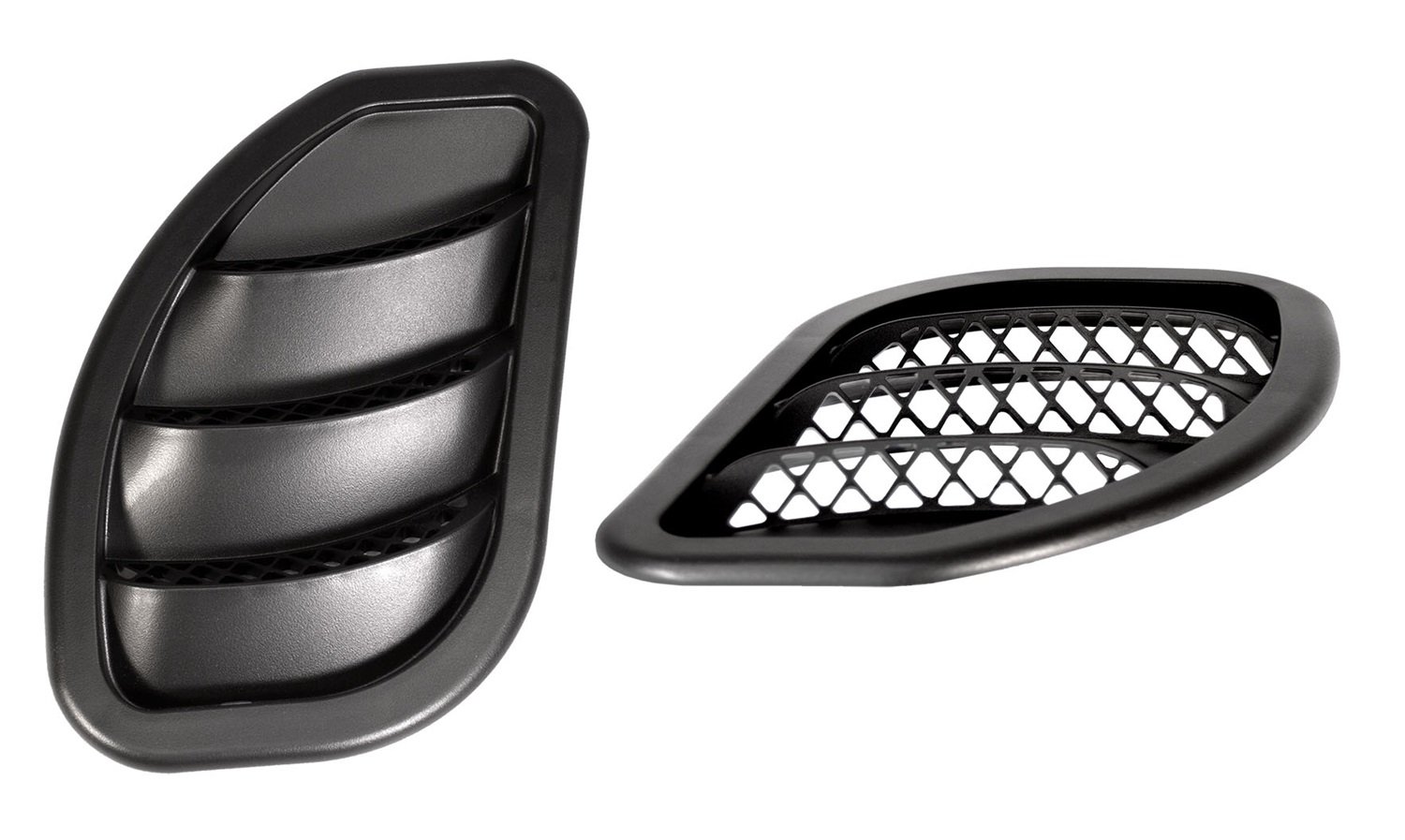 Daystar KJ71048BK Black Hood Vent Kit for Jeep JK (2007-2018) - Pair | Jeep Wrangler Hood Louvers for Improved Engine Cooling & Off-Road Performance