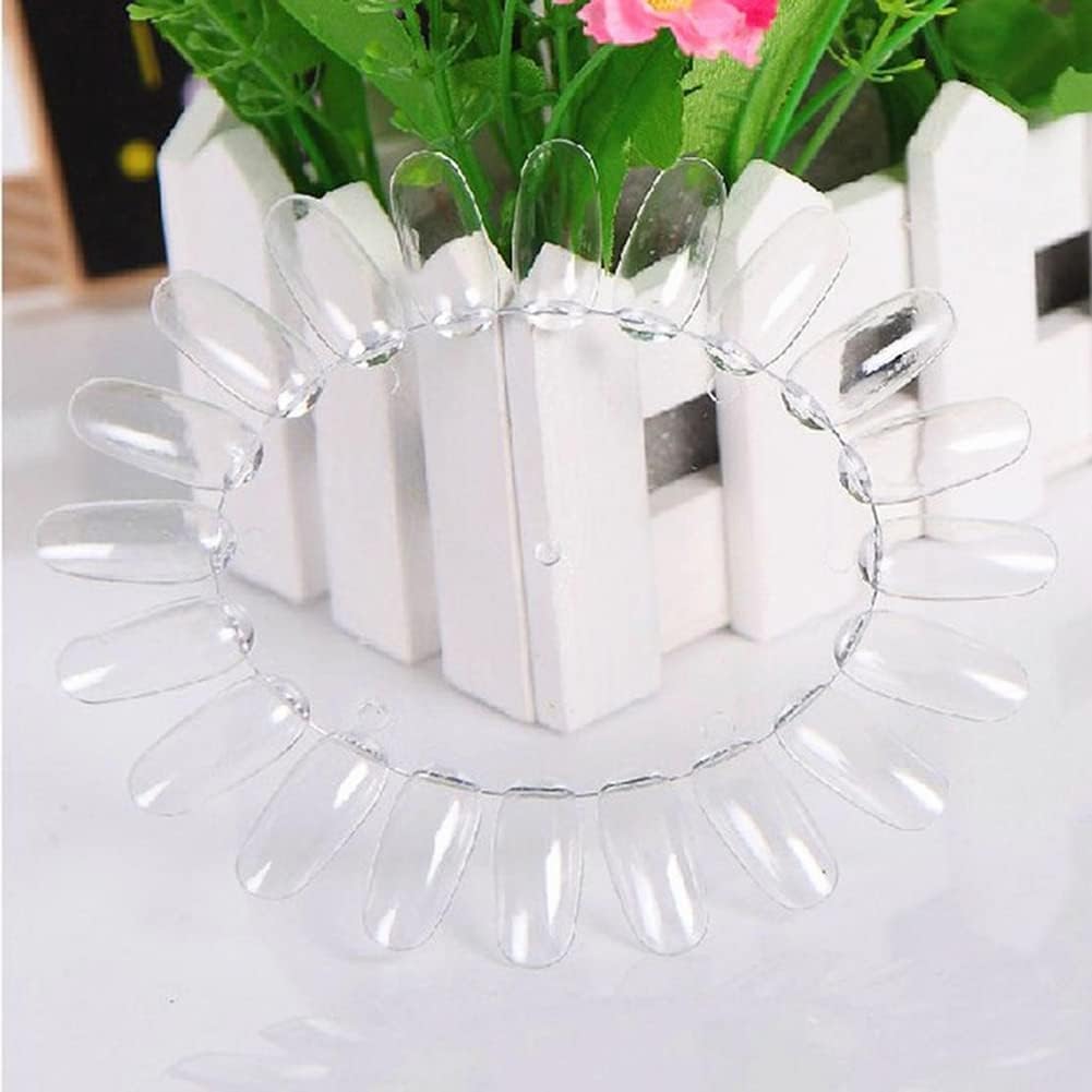 20Pcs Clear Nail Swatch Wheel - Professional Nail Polish Practice Display Board with Sample Sticks for DIY Manicure | Perfect for Home Salon, Nail Art Training & Color Organization