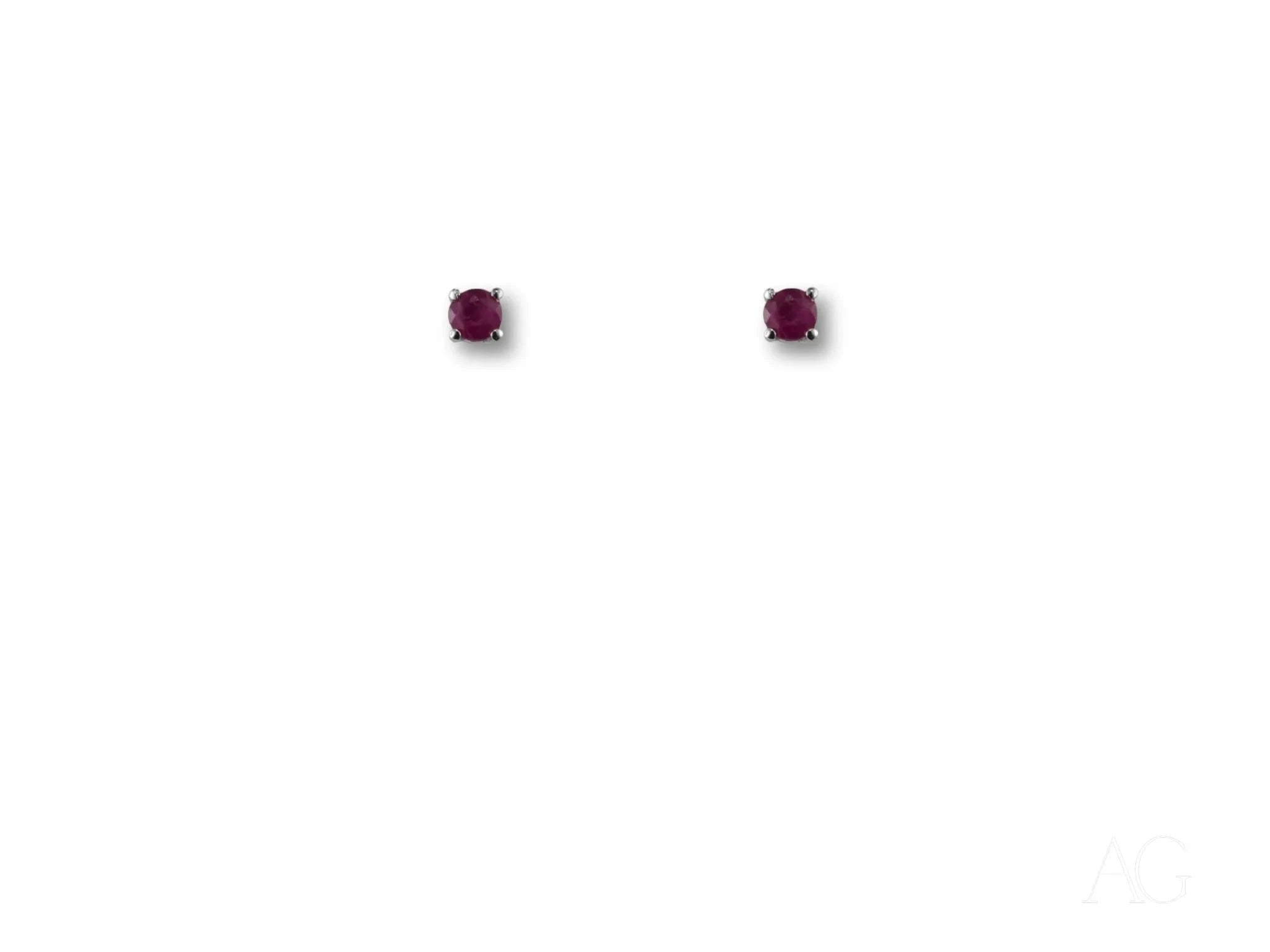 18K White Gold Ruby Earrings for Women - Elegant Dangling Earrings with Genuine Rubies | Perfect for Weddings, Parties & Special Occasions
