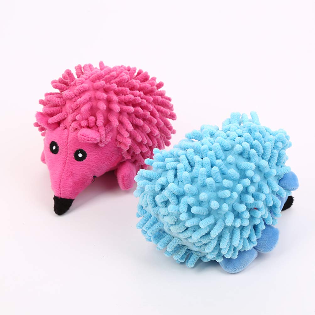 Balacoo Interactive Hedgehog Plush Dog Toy - Squeaky Chew Toy for Puppies & Small Dogs, Teething Relief & Boredom Buster - Soft Pink Pet Sound Toy for Indoor Play & Training