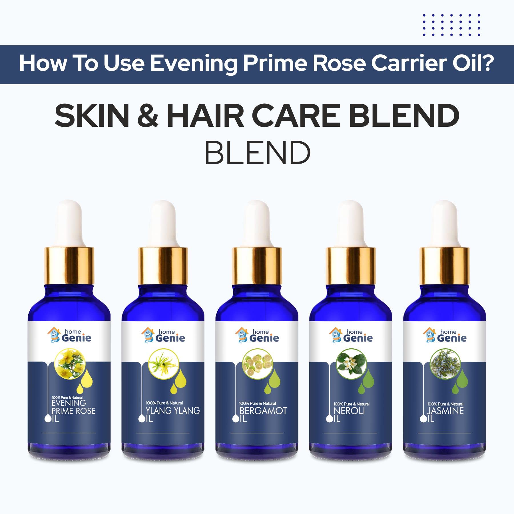 100% Pure & Natural Evening Primrose Oil (Oenothera) - Undiluted Carrier Oil for Skin & Hair Care - 50ml | Moisturizing, Anti-Aging & Eczema Relief | Perfect for Massage, Aromatherapy & DIY Beauty Products