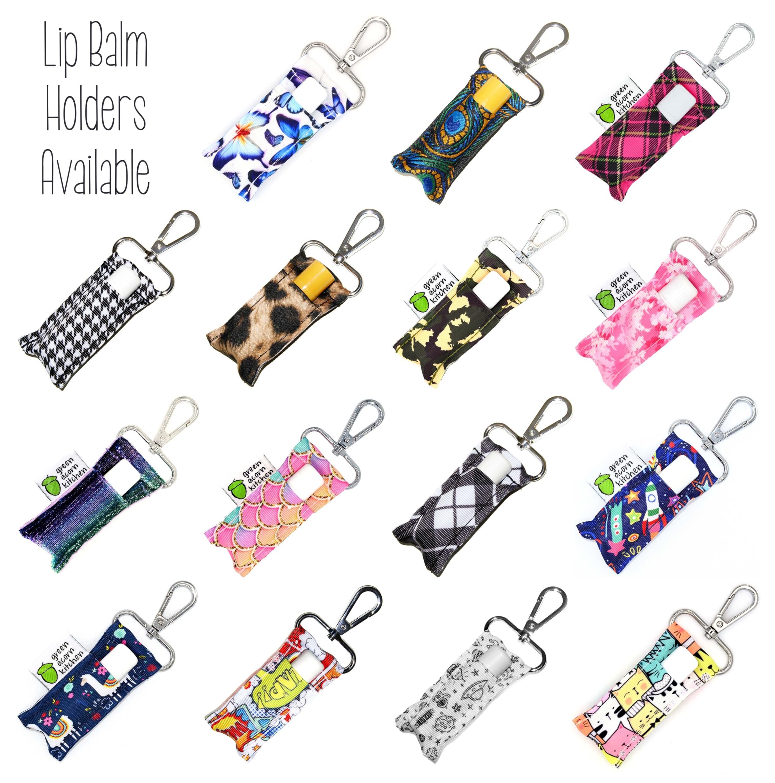 Refillable Hand Sanitizer Holder with 2oz Travel Size Bottle - Navy Blue Space Print - Swivel Clip for Backpack, Purse, Keychain - Eco-Friendly Handmade Sanitizer Case by Green Acorn Kitchen - Perfect for Travel, Office, School & Daily Hygiene