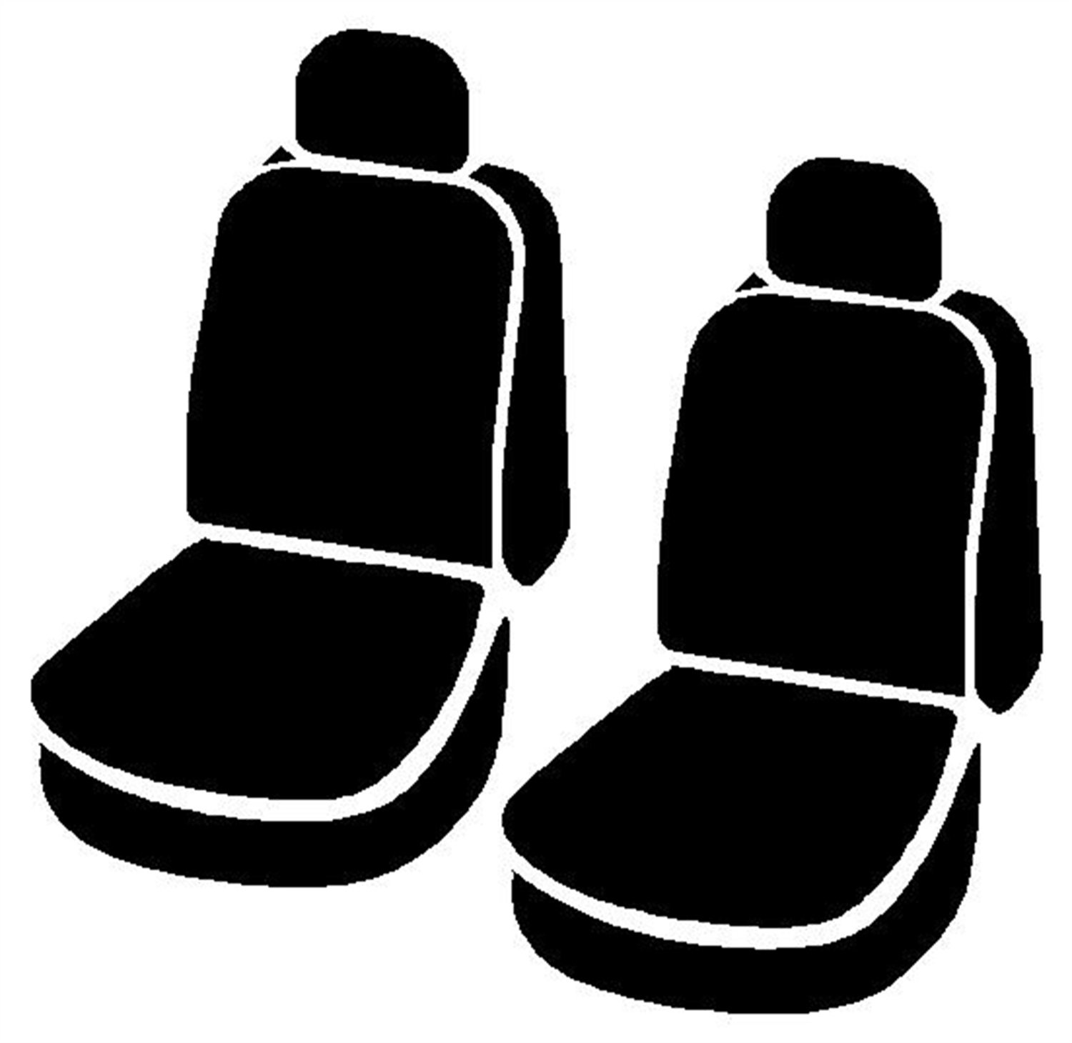 Fia SL69-25 RED Custom Fit Front Seat Cover for Bucket Seats - Premium Leatherette (Black with Red Center Panel) - Perfect for Cars, Trucks & SUVs - Enhances Comfort & Protects Seats
