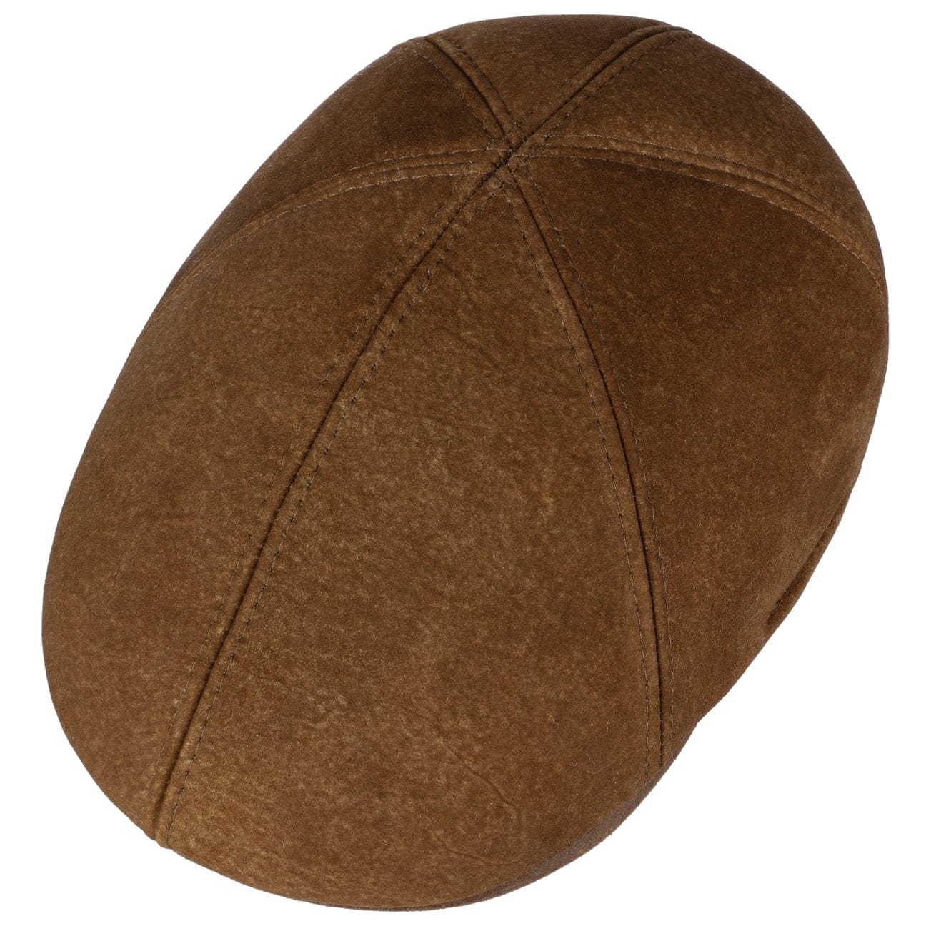 Stetson Texas Lambskin Flat Cap for Men - Genuine Leather Western Hat for Cowboy Style, Outdoor & Casual Wear
