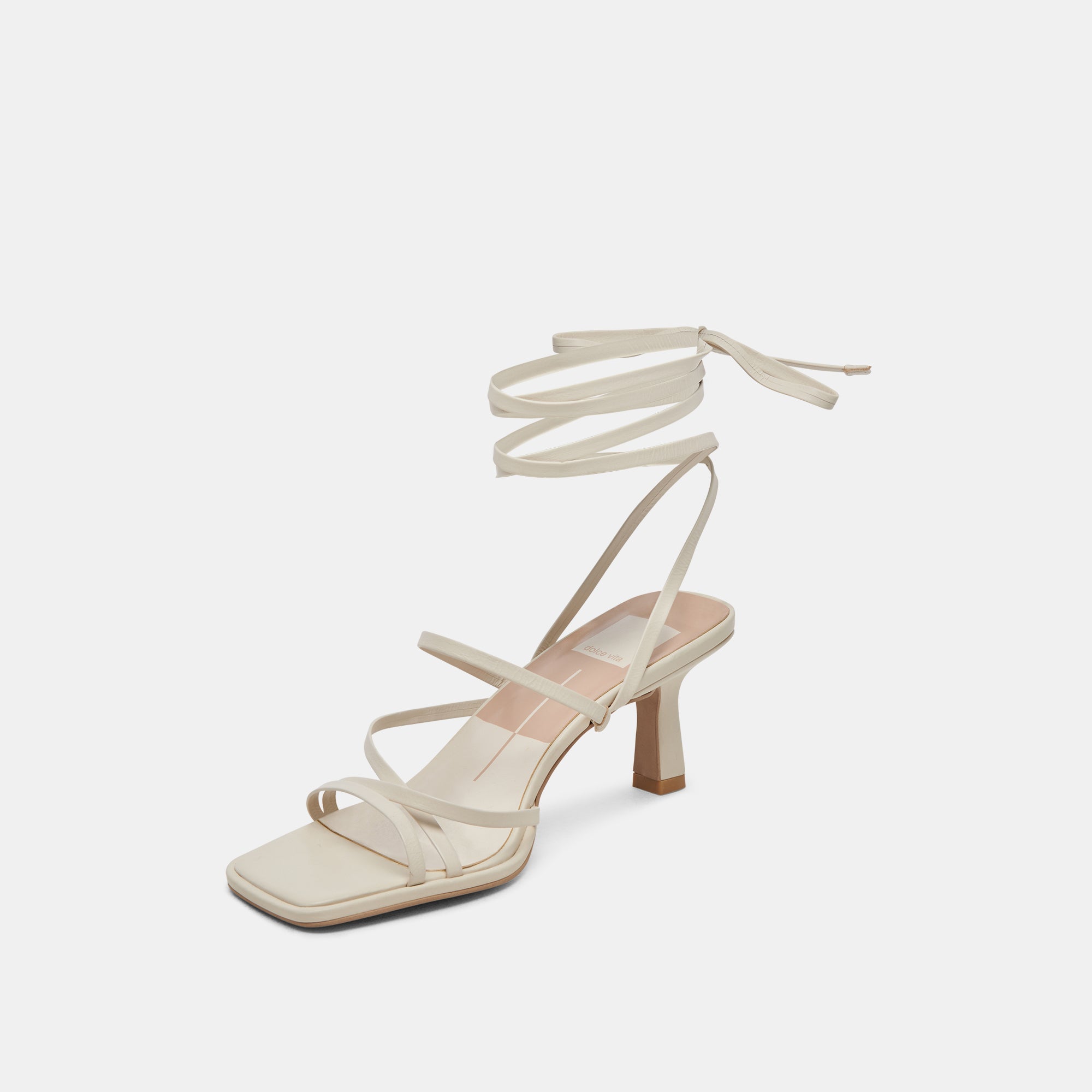 MALABO Ivory Leather Heels for Women - Comfortable High Heel Shoes for Party, Wedding & Evening Wear - re:vita Collection