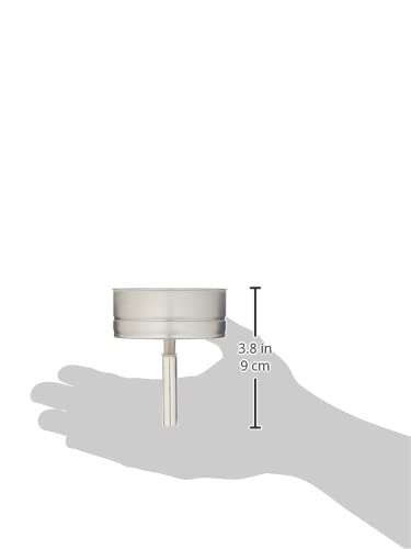 Bialetti 0800504 Stainless Steel Blister Funnel - 12 x 9 x 19 cm - Perfect for Coffee, Cooking & Baking - Durable Kitchen Accessory