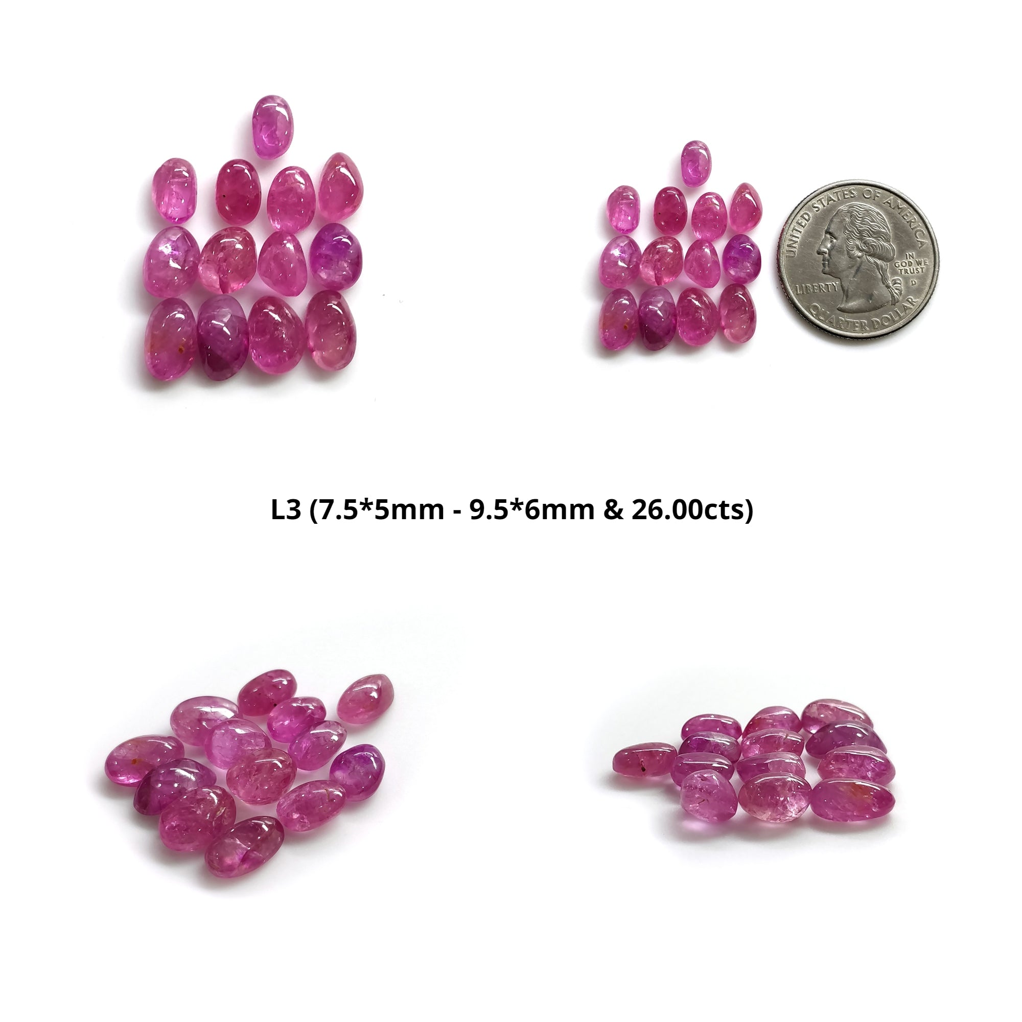 Natural Untreated Burmese Ruby Gemstone Cabochon - Unheated Uneven Shape Tumbled Stones for Jewelry Making, Healing Crystals & Spiritual Gifts