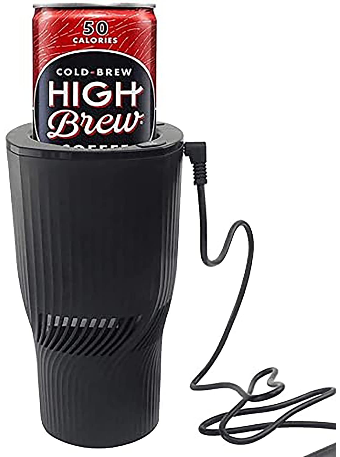 2-in-1 Peltier Car Cup Holder - Smart Drink Cooler & Mug Warmer for Vehicles | Ideal Gift for Car Lovers | Perfect for Road Trips, Commuting & Travel (Black)