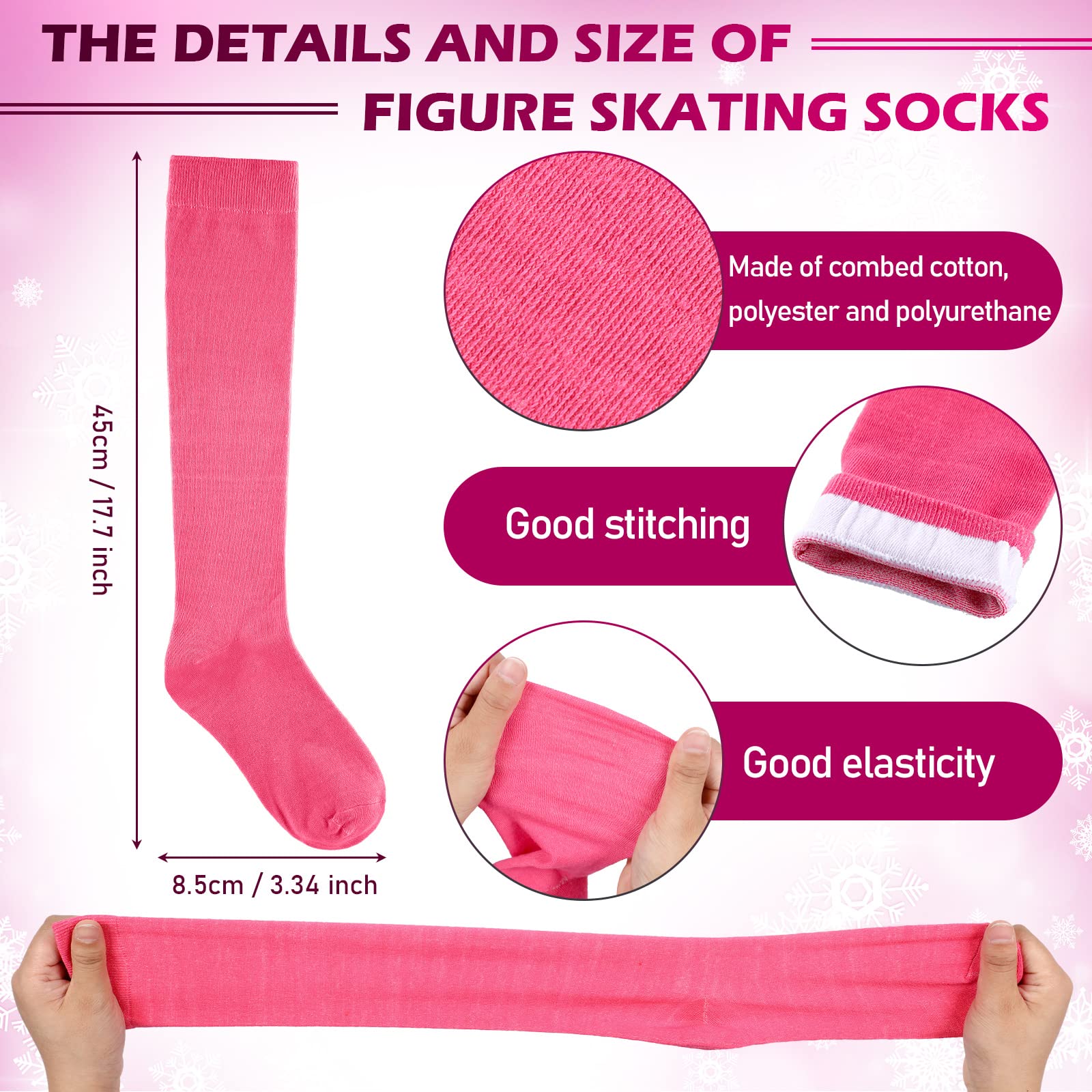 **Giegxin 6 Pairs Women's Cotton Compression Socks for Roller Skating, Sports & Fitness – Breathable & Supportive for Women, Girls & Youth**    *(Perfect for Roller Skating, Running, Gym Workouts & Everyday Comfort!)*