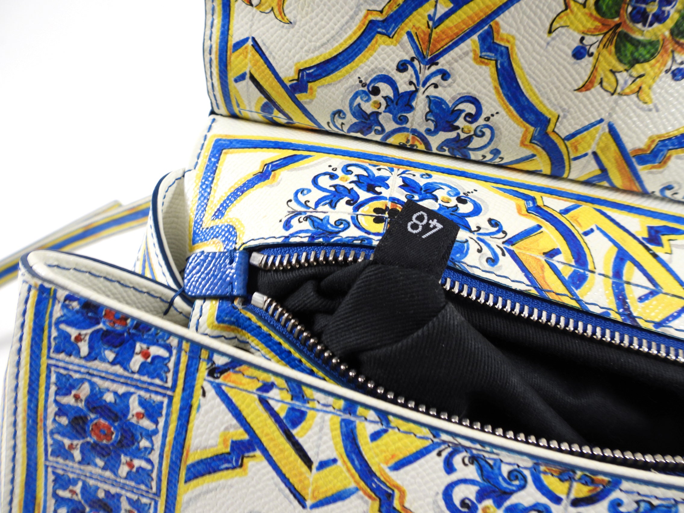 Dolce & Gabbana Medium Miss Sicily Majolica Tile Shoulder Bag - Elegant Italian Designer Handbag for Women, Perfect for Parties, Weddings & Special Occasions