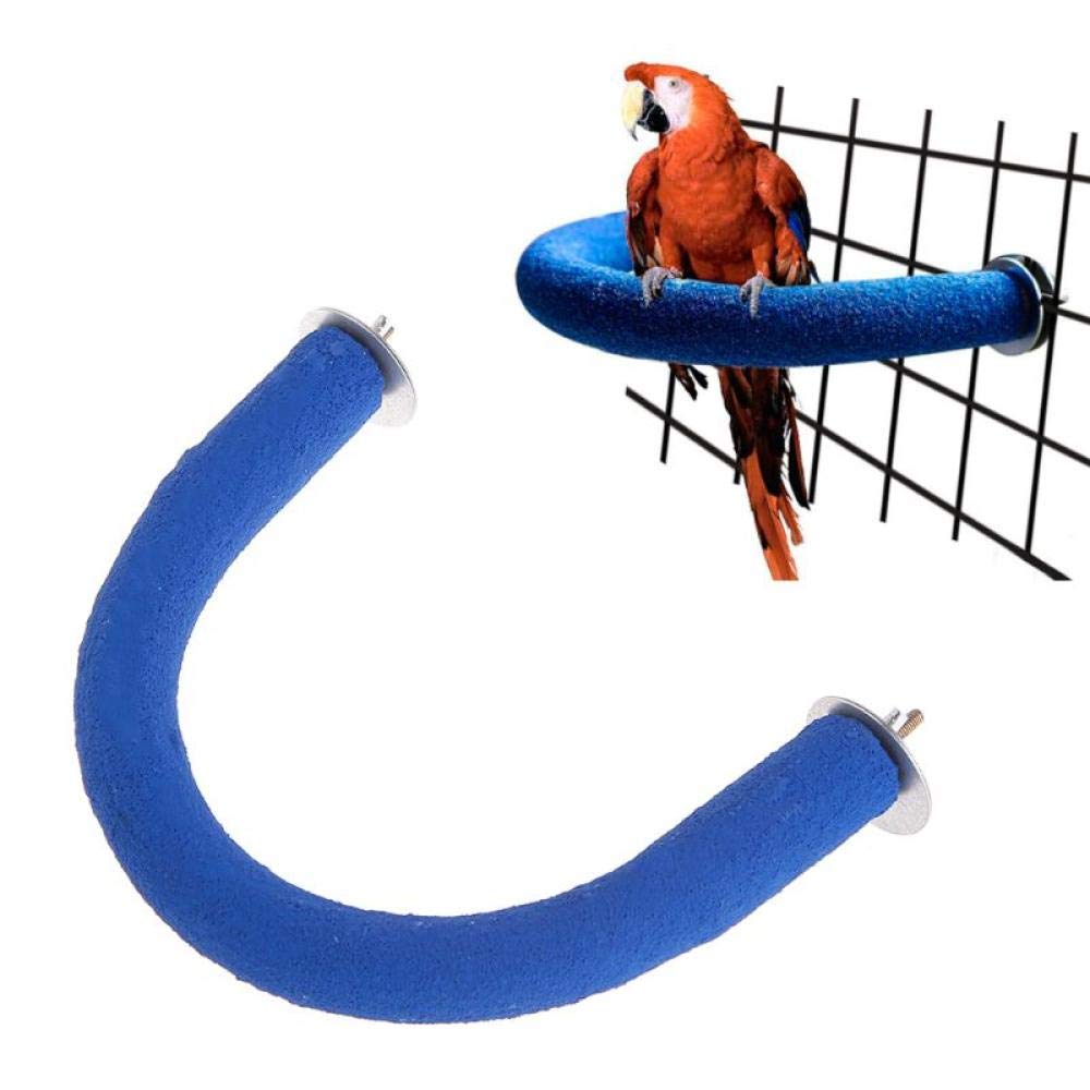 Natural Wooden Bird Perches for Parrots - U Shape Chewable Perch Stand with Grinding Surface for Beak & Claw Care - 3 Pack Bird Cage Accessories - Perfect for Parakeets, Cockatiels & Small Birds (Ideal for Cage Climbing & Playtime)
