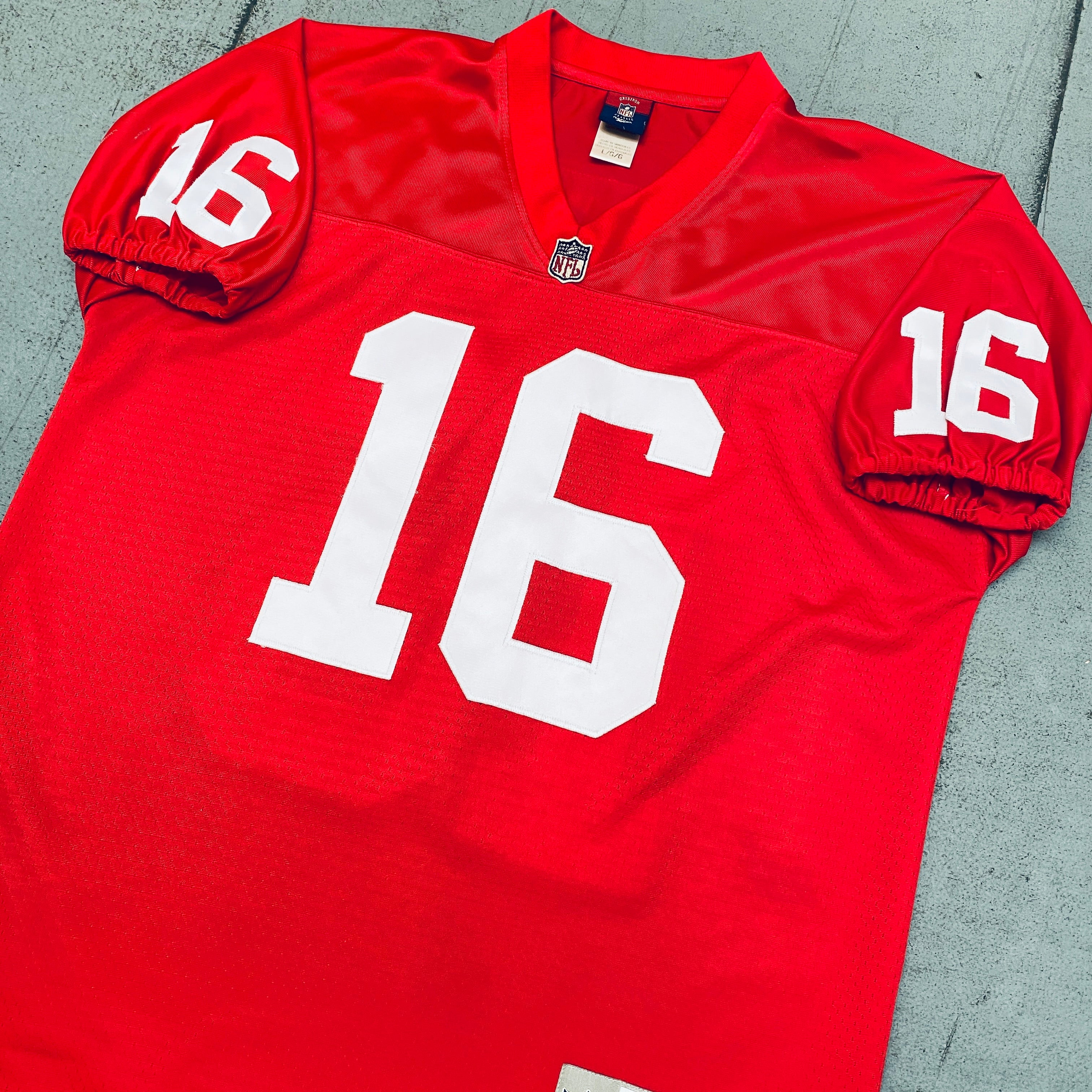Authentic Joe Montana 1990 Throwback Jersey - Stitched San Francisco 49ers NFL Football Jersey (Size L) - Perfect for Game Day, Collecting & Fan Gifts