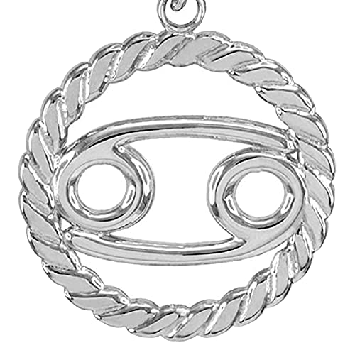 14k White Gold Cancer