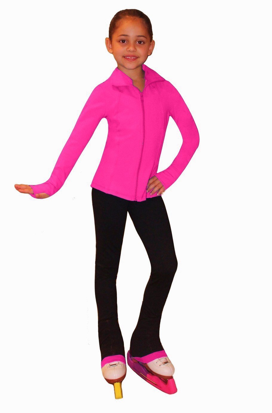 Ice Fire Supplex Figure Skating Jacket - Breathable Stretch Performance Jacket for Women & Men - Perfect for Ice Skating, Roller Skating, and Winter Sports