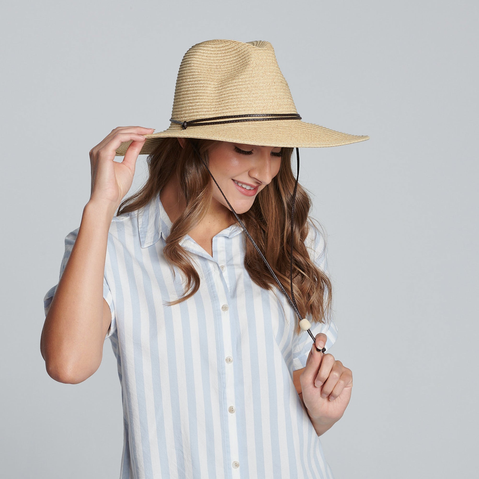 El Campo 4 Brim UPF50 Sun Hat with Adjustable Chin Cord by San Diego Hat Co. - Perfect for Beach, Gardening & Outdoor Activities