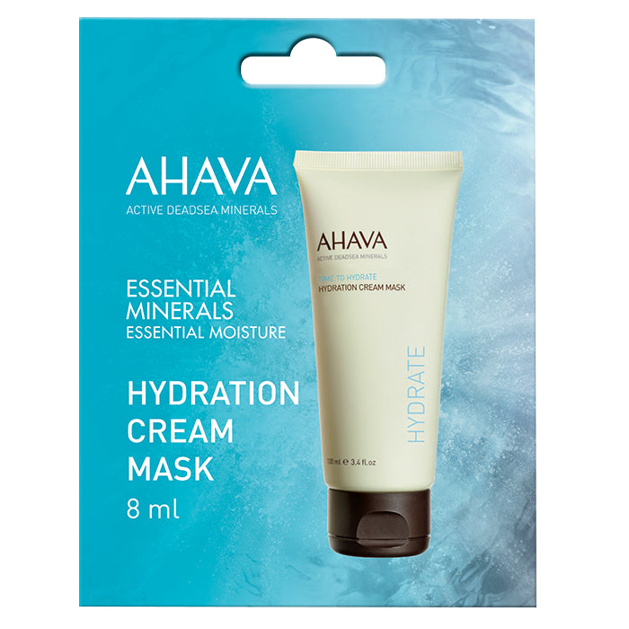 Ahava Hydration Cream Mask - Moisturizing Facial Sheet Mask for Dry Skin | Spa Quality Skincare Treatment for Hydration & Glow | Perfect for Self-Care Nights & Travel Skincare Routine