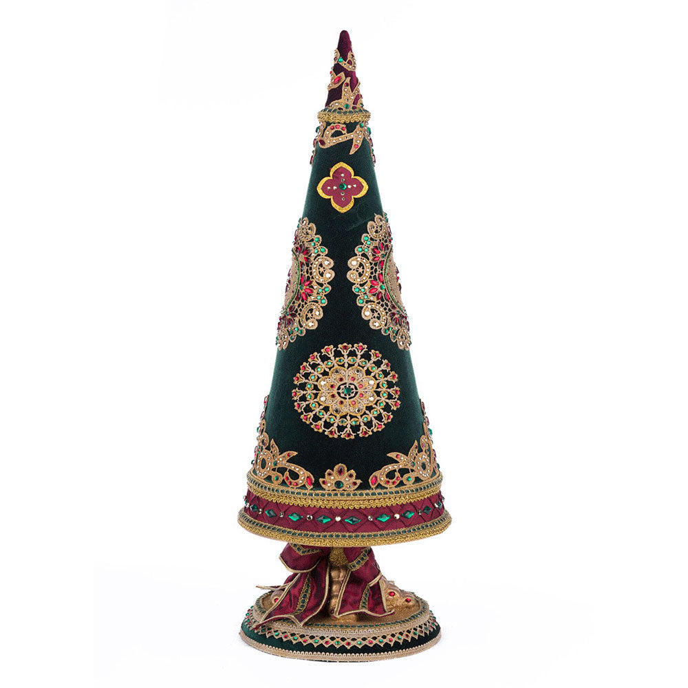 Christmas Castle Tabletop Tree - Mini Holiday Decor by Katherine's Collection for Home, Office & Party Decorations