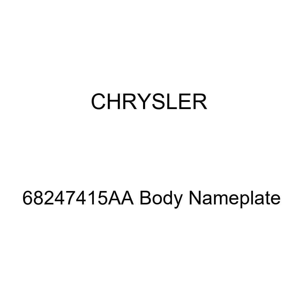Chrysler Genuine 68247415AA Body Nameplate Badge - OEM Replacement Part for Chrysler Vehicles | Perfect for Car Restoration & Customization Projects