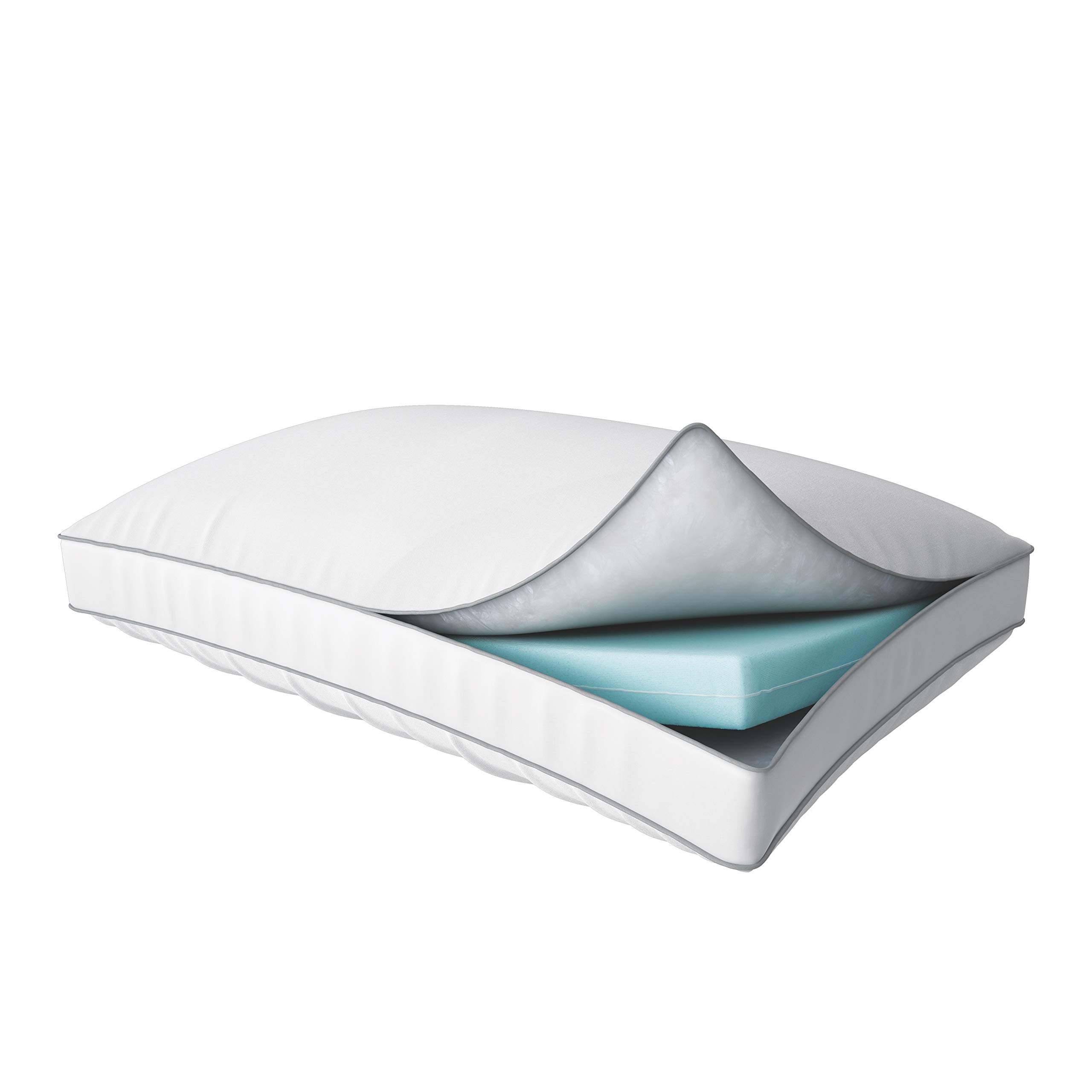 TEMPUR-Home Medium-Soft Down Alternative Pillow - Queen Size, Hypoallergenic, Breathable White Pillow for Side Sleepers & Back Sleepers - Perfect for Bedroom, Hotel, or Travel Use