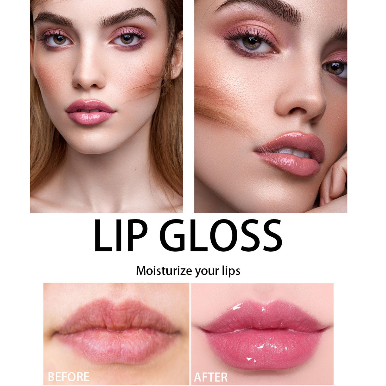 GLWB Extreme Lip Plumper Gloss - 6PCS Natural Spicy Lip Plumping Booster for Women & Girls (2024 New) | Perfect for Date Night, Parties & Everyday Glam