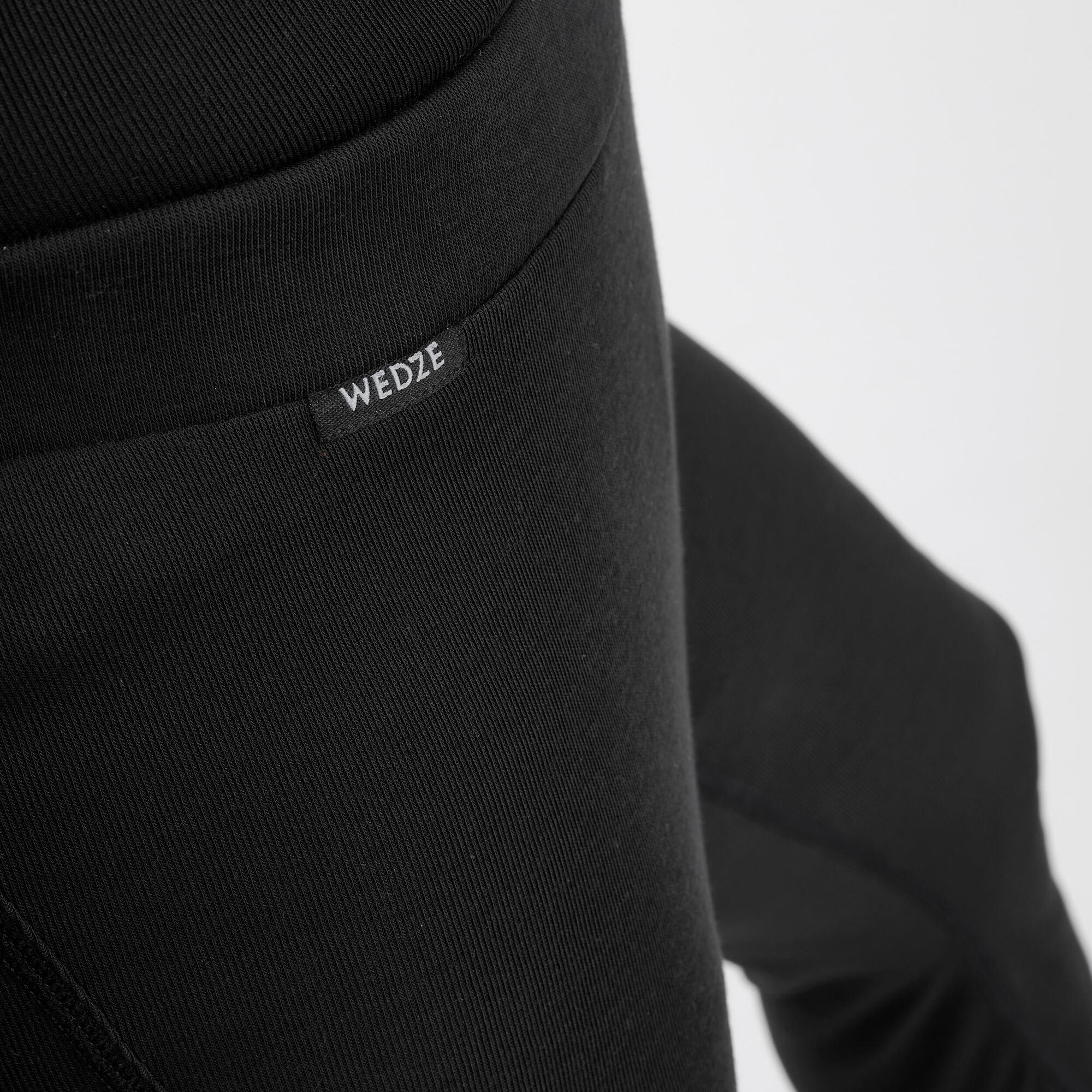 Wedze M Ski Thermal Base Layer Bottoms for Men - BL 100 Black | Warm Winter Underwear for Skiing, Snowboarding & Outdoor Activities