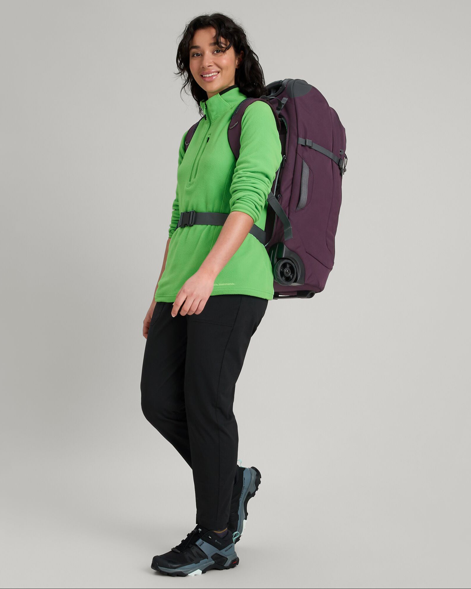Hybrid Trolley v5 50L Travel Backpack - Lightweight Carry-On Luggage for Business Trips, Weekend Getaways & Outdoor Adventures