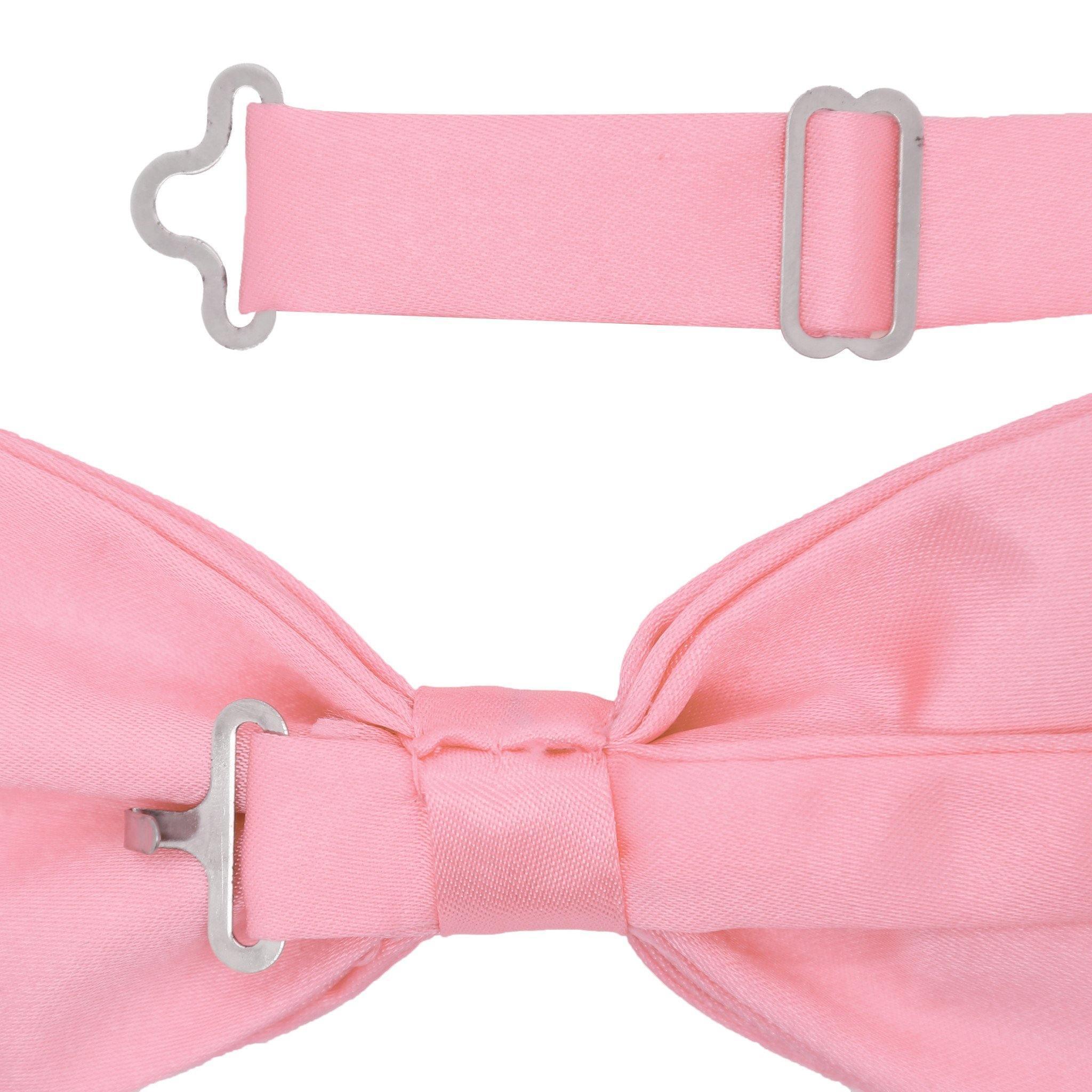 Elegant GIA Pink Satin Adjustable Bow Tie for Men & Women - Perfect for Weddings, Prom, Parties & Formal Events