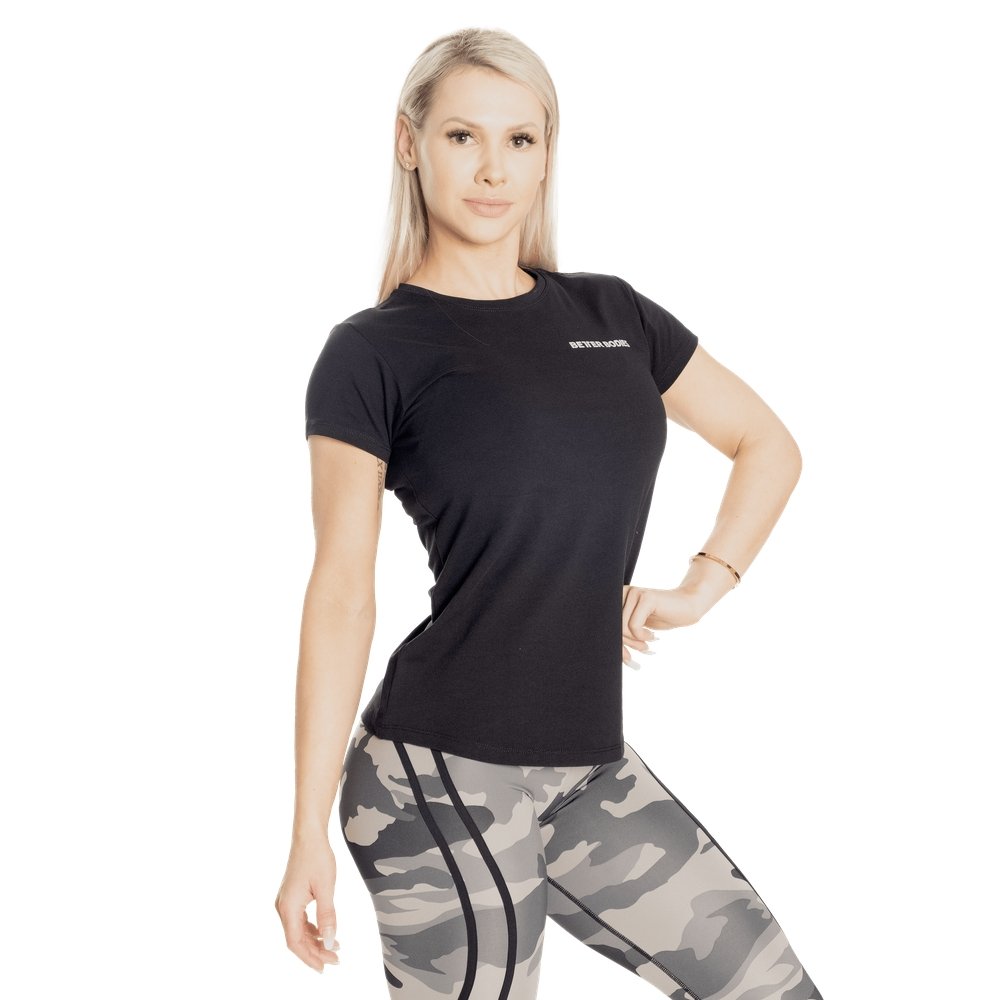 Better Bodies Regular Fit T-Shirt for Men & Women - Soft Cotton Comfortable Casual Tee - Black | Perfect for Everyday Wear, Gym, and Outings