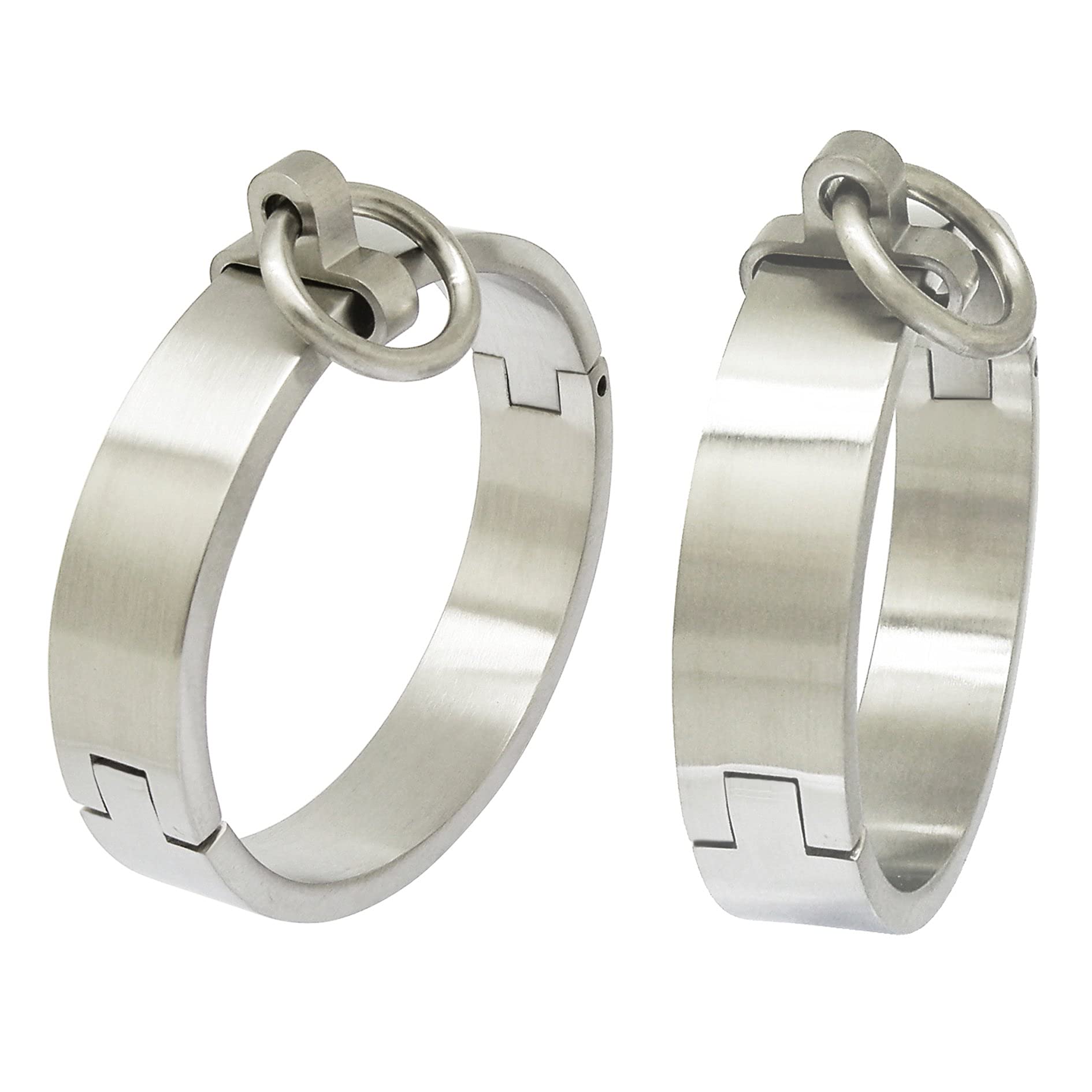 Stainless Steel Unisex Bracelets - Fashionable O Ring Oval Bangles for Men & Women - Adjustable & Removable Wrist & Anklet Jewelry - Perfect for Casual Wear, Parties, and Gifts